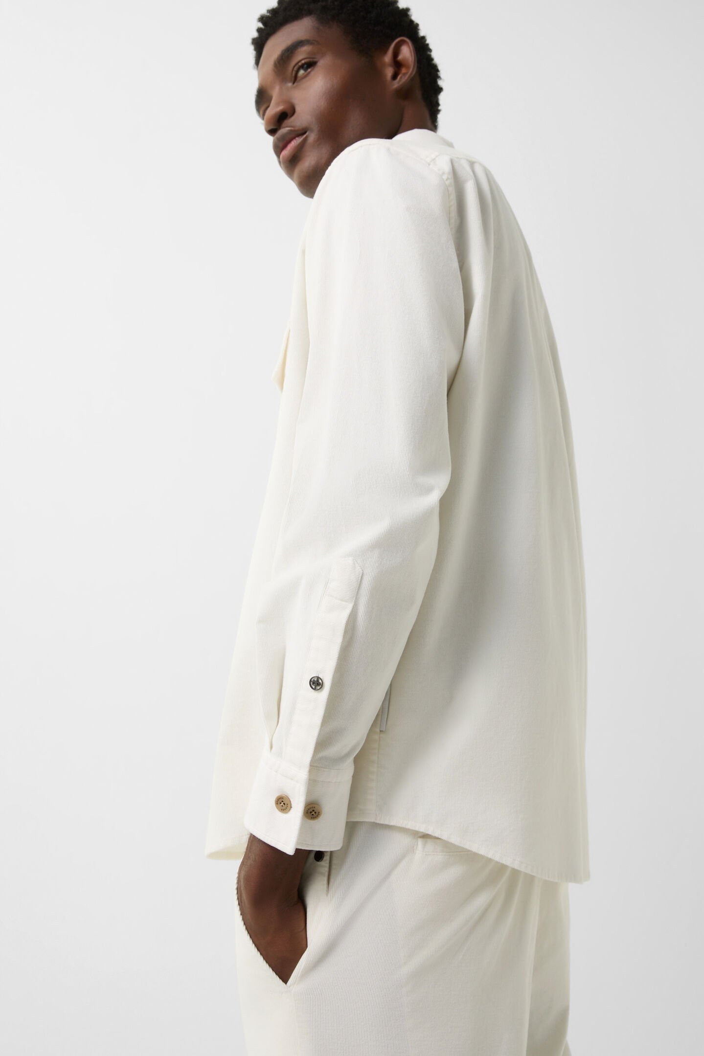 Cordhemd Heiko Off-White