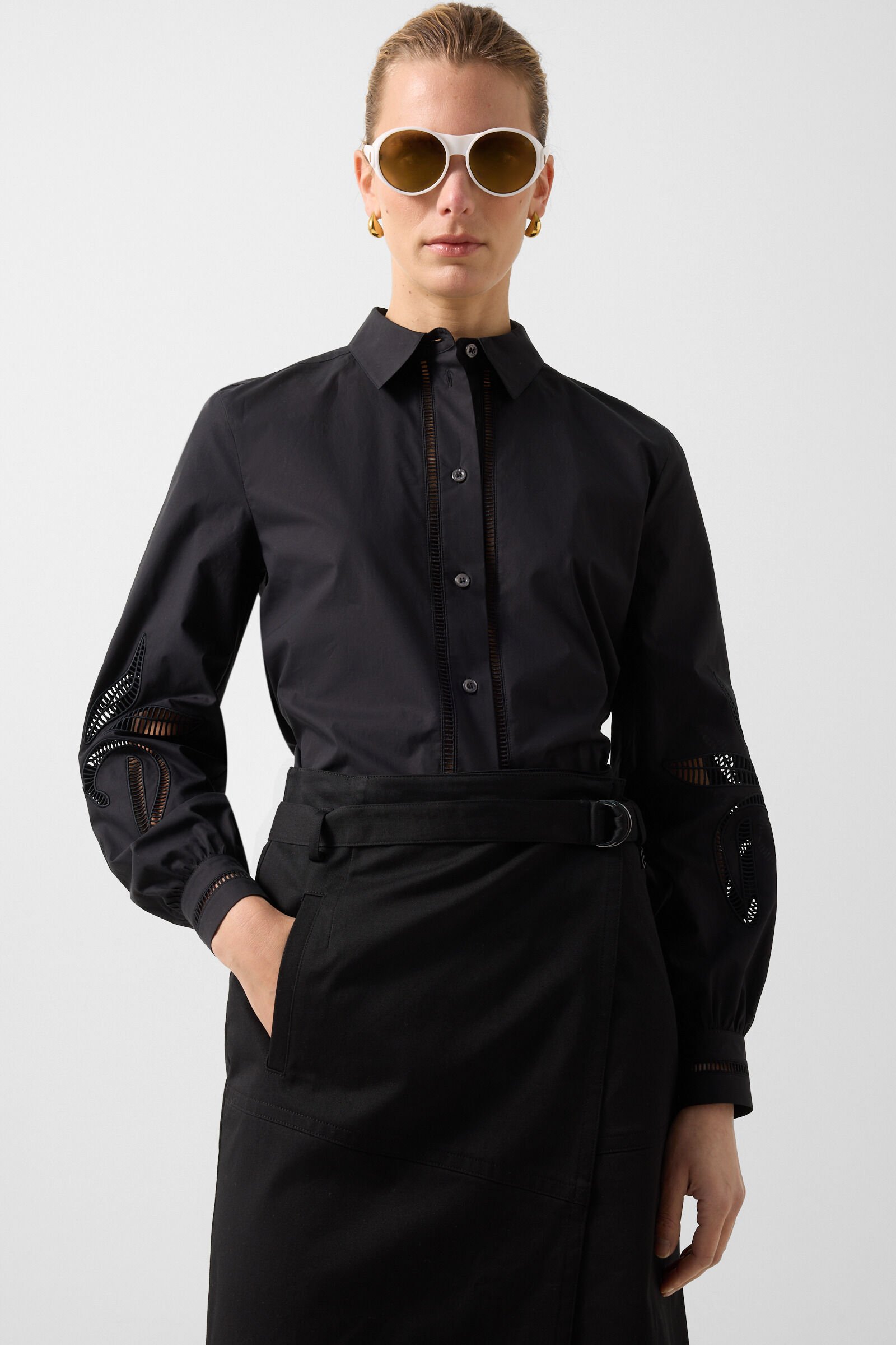 Jocy wrap skirt Black