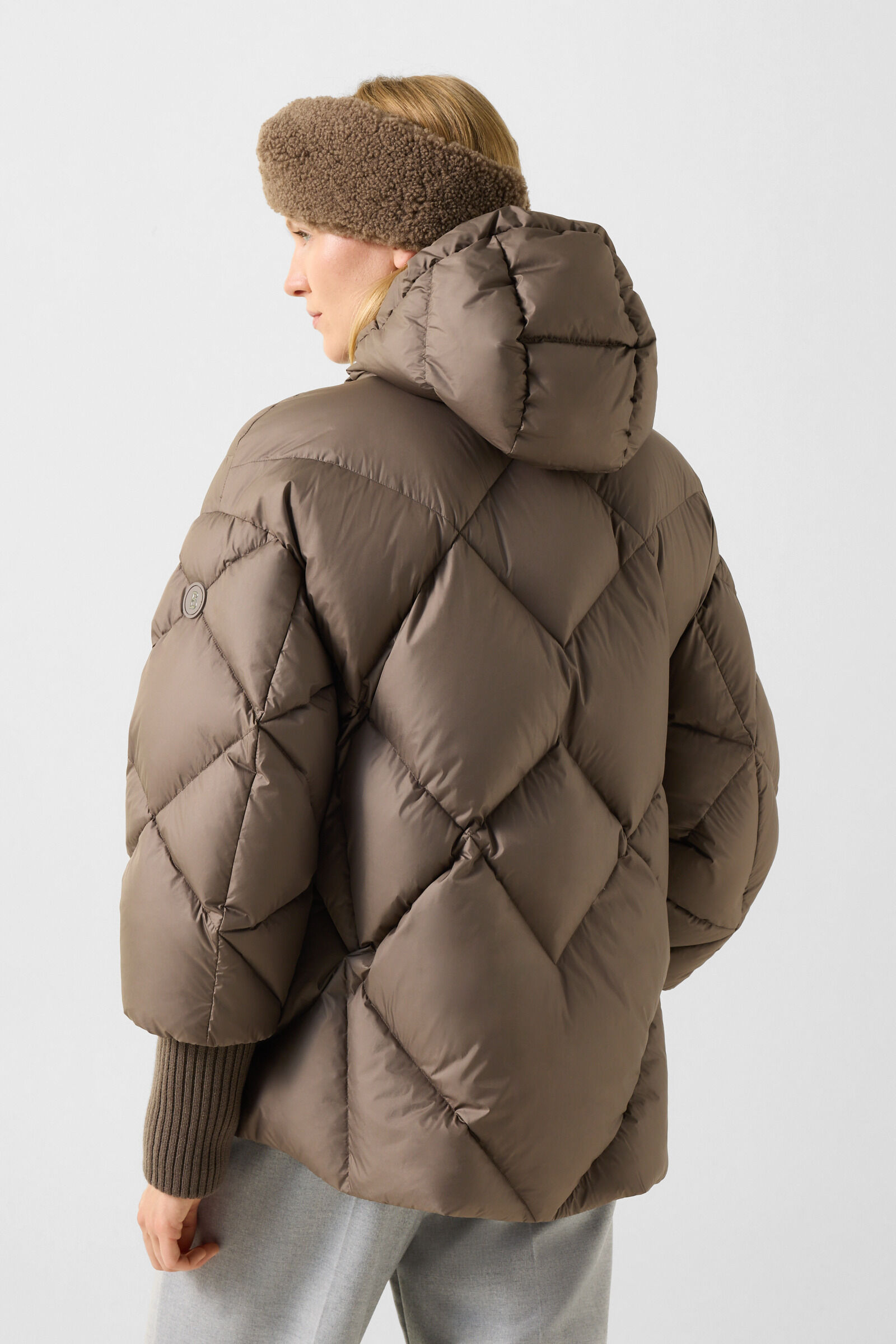 Sheryl Down Jacket Grey-brown