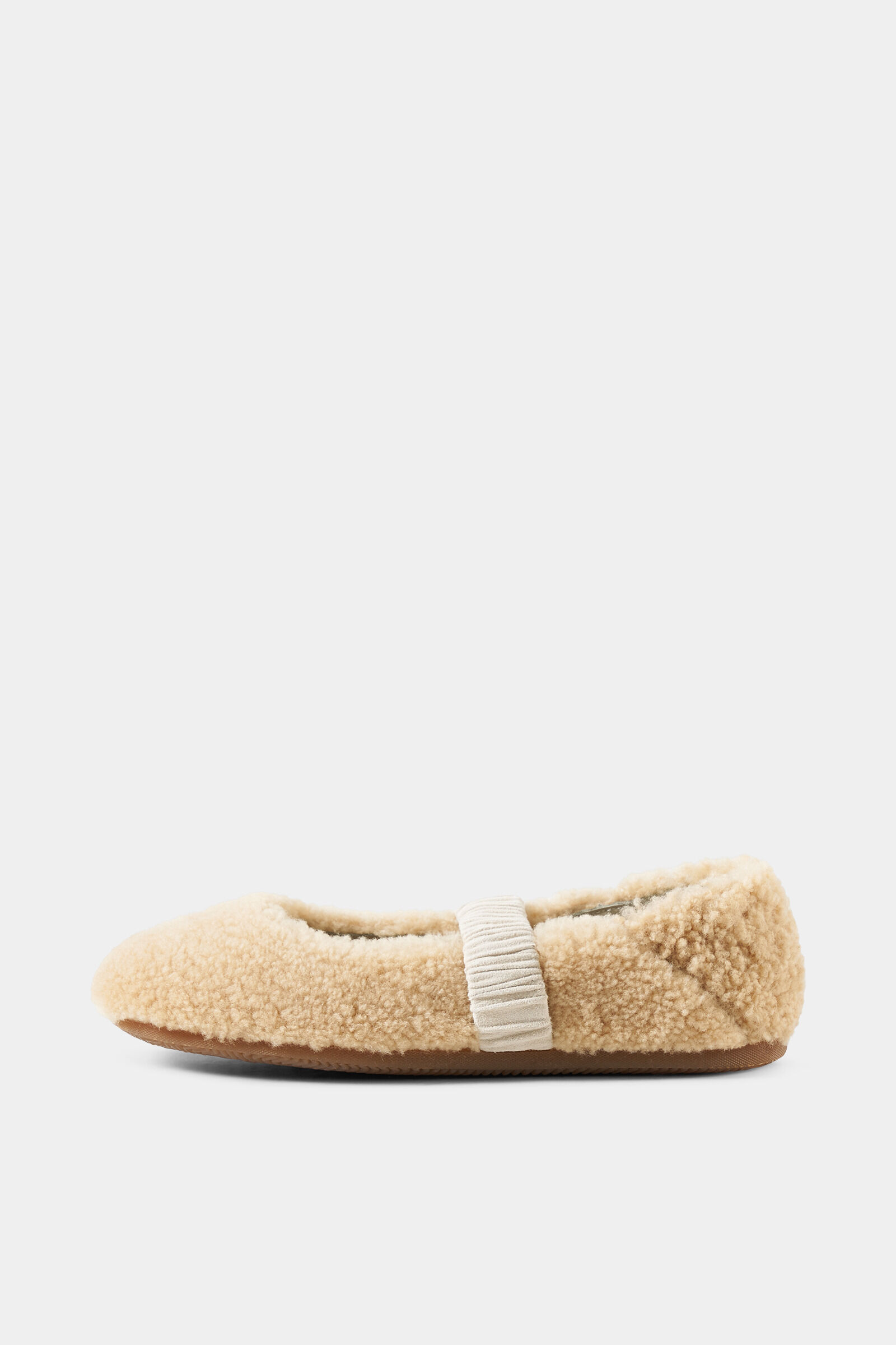 Lambskin ballerina flats Beige