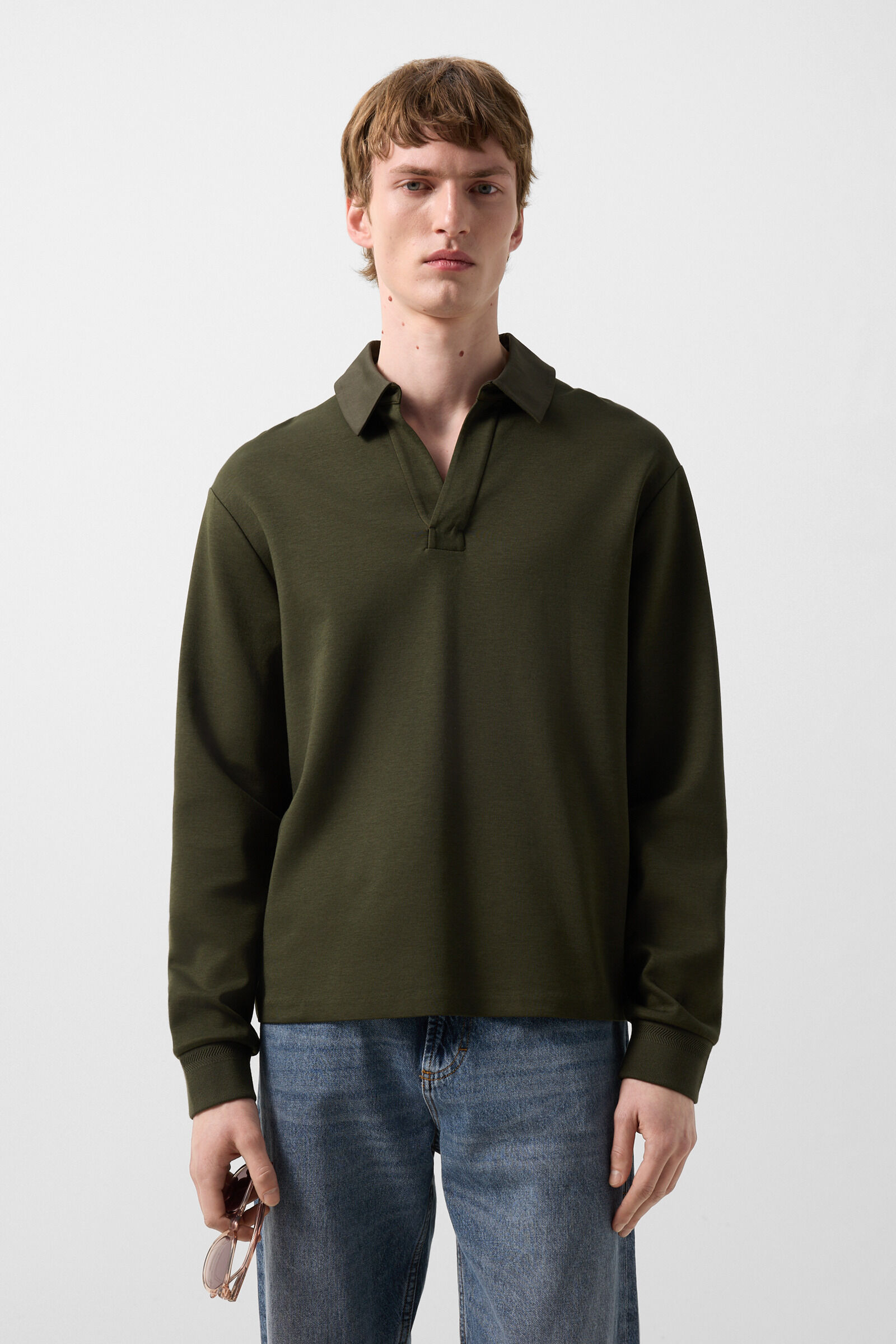 Lionel polo sweatshirt Olive green