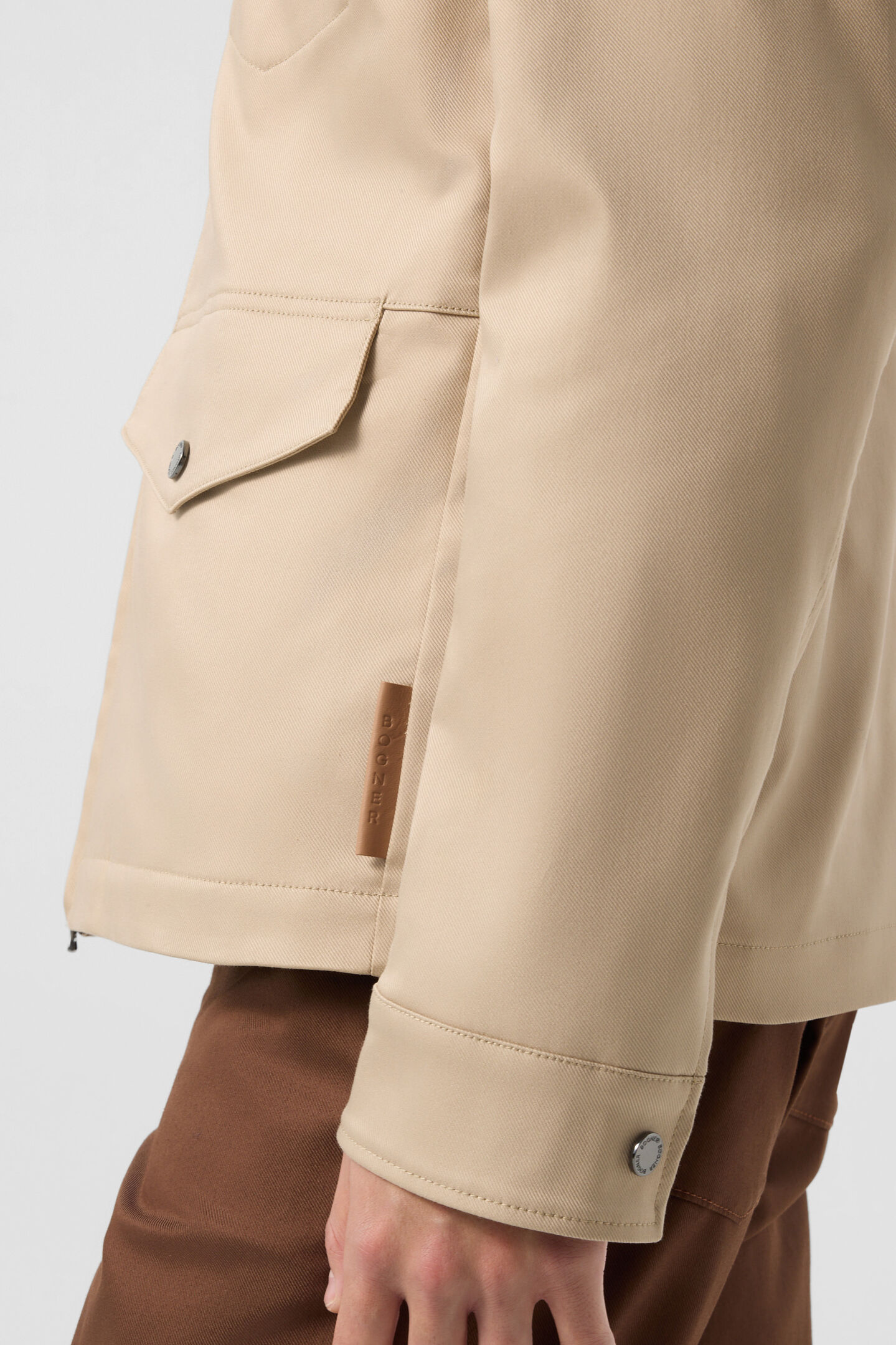Twill jacket Mirco Beige