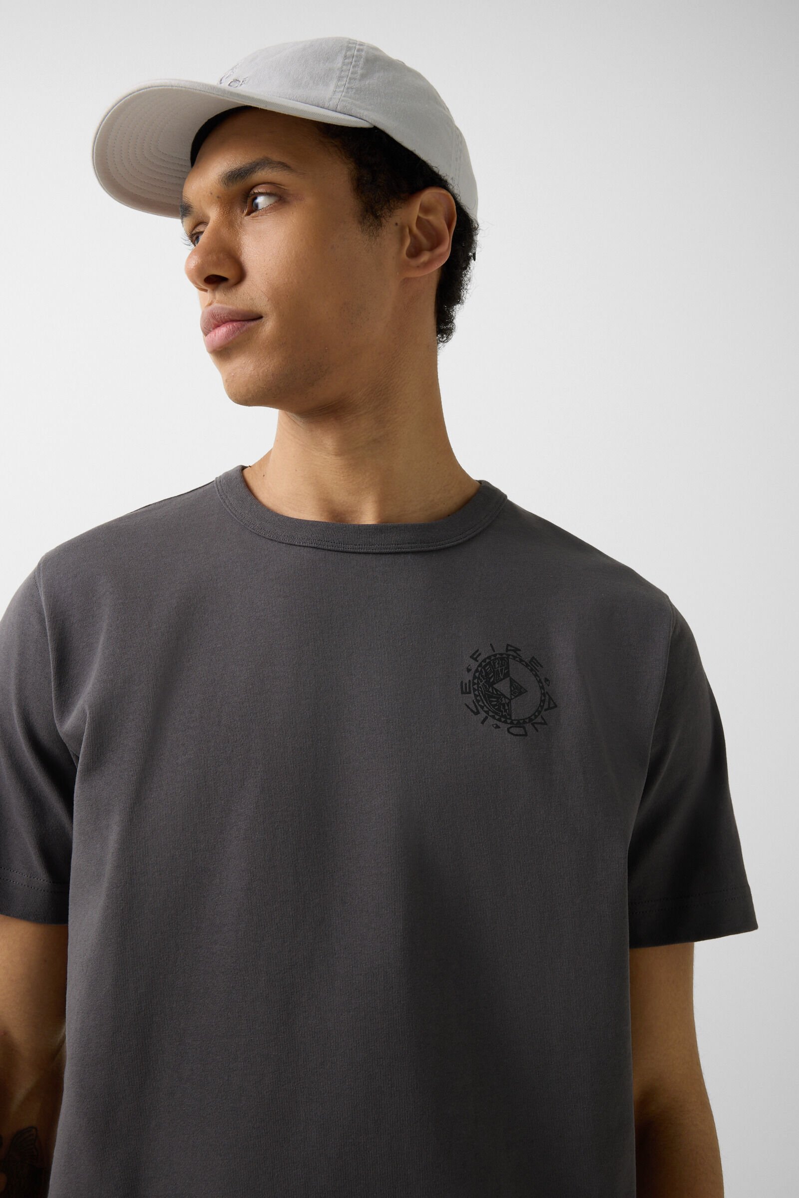 T-Shirt Lino Anthrazit