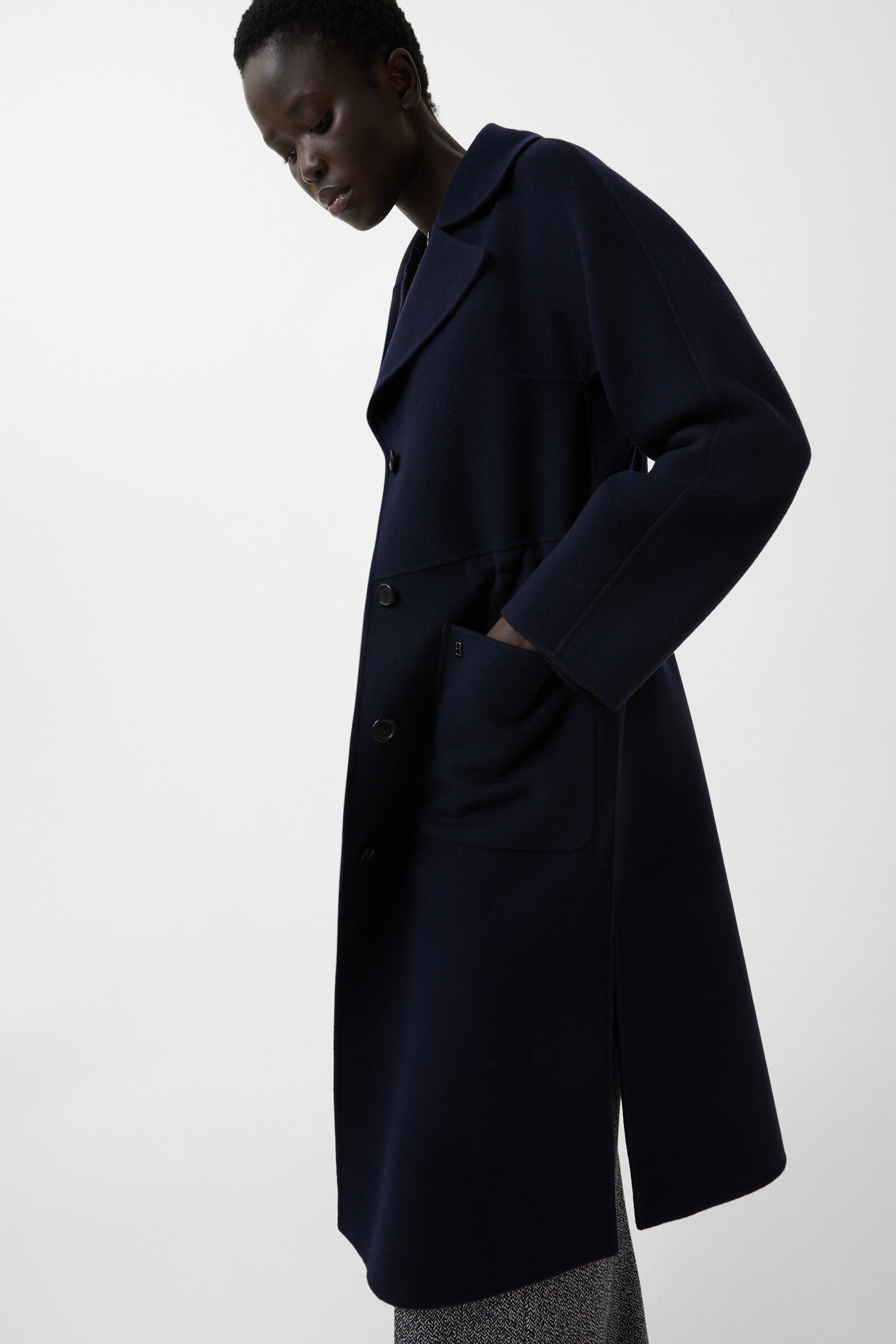 Imani wool coat Navy blue
