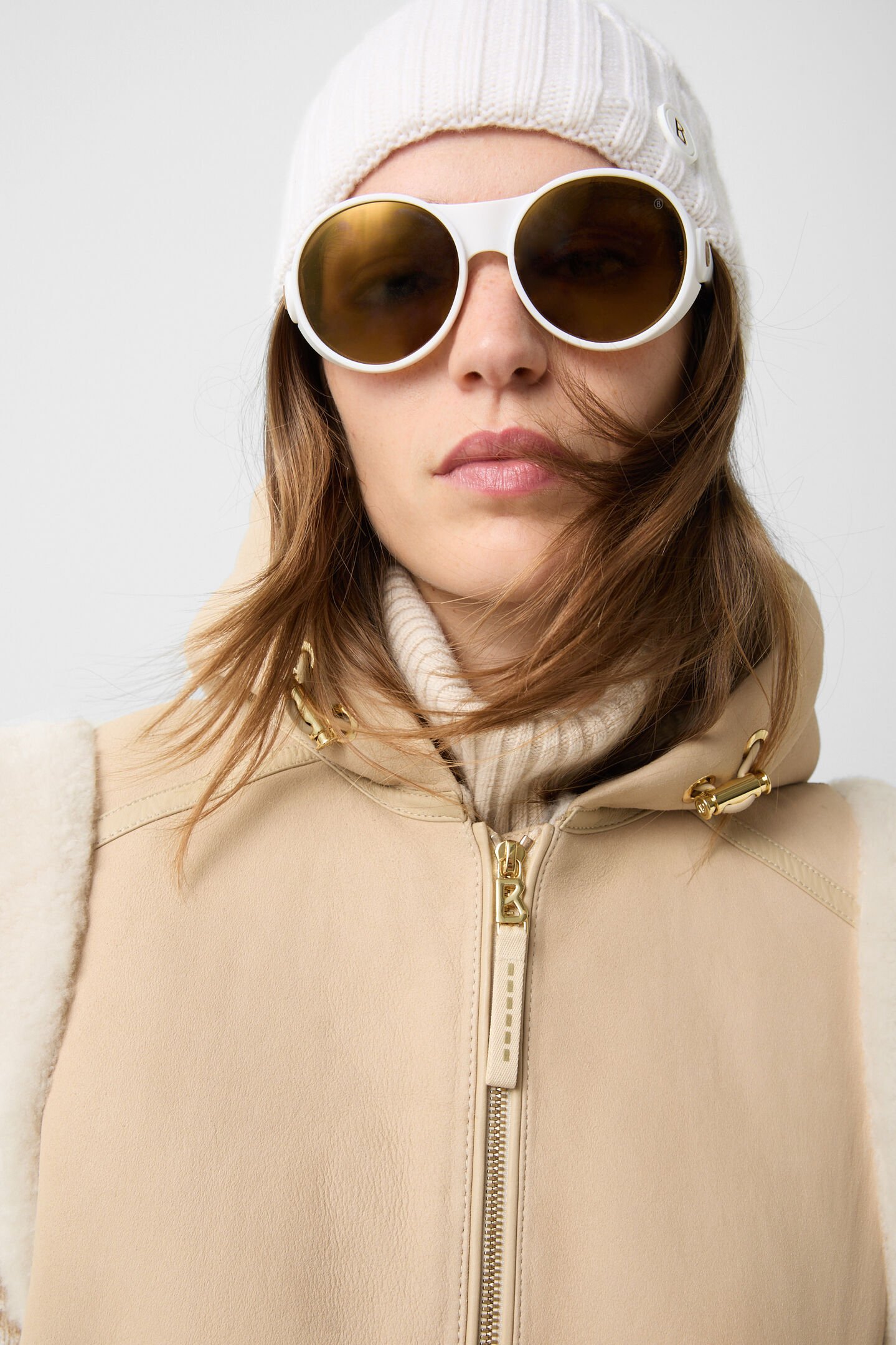 Fine lambskin waistcoat Sand