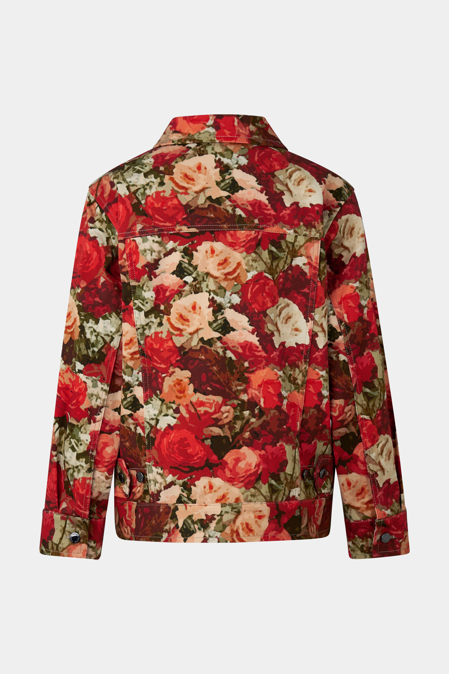 Jaclyn denim jacket Red/Green
