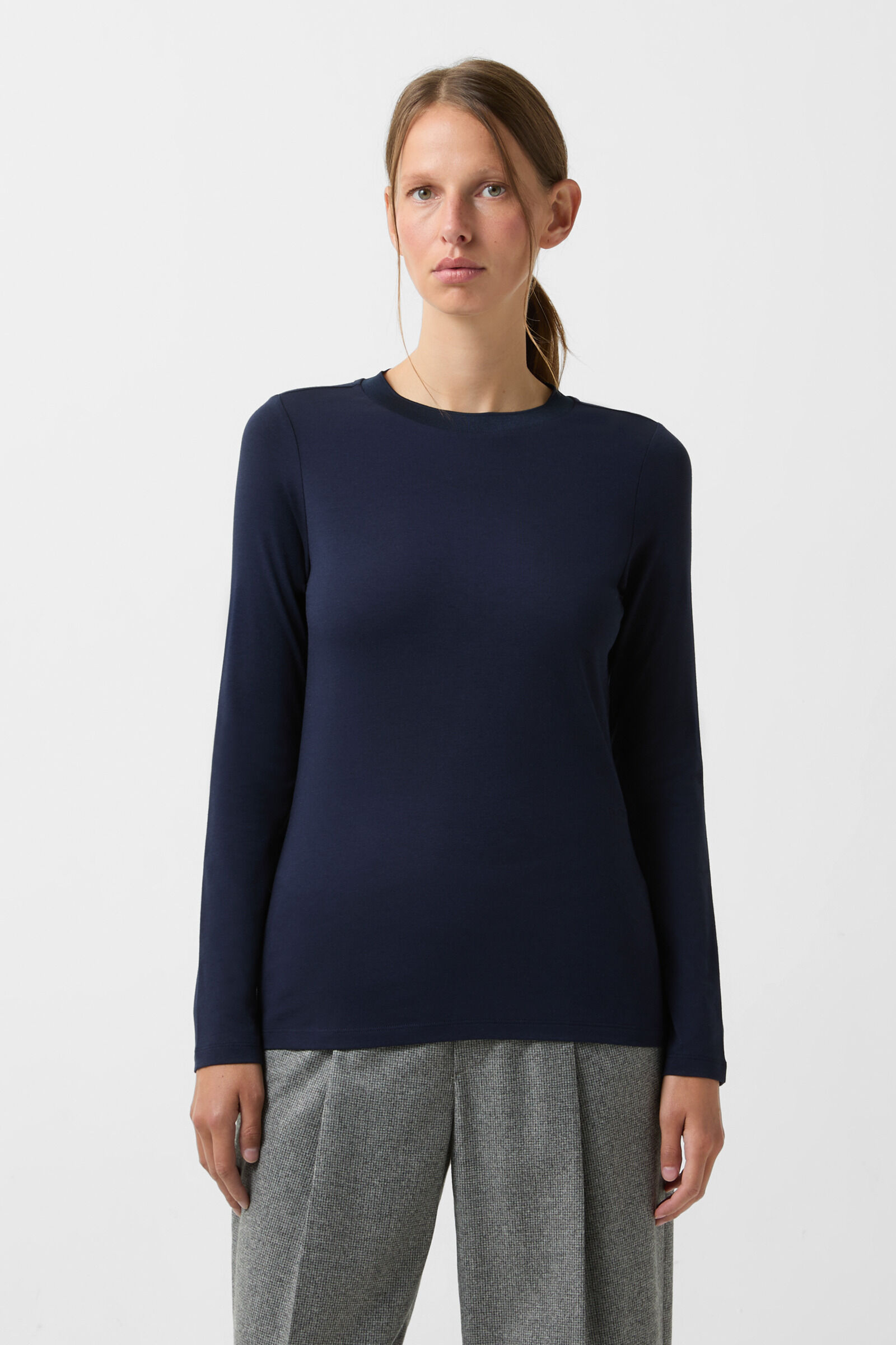 Longsleeve Alexi Navy-Blau