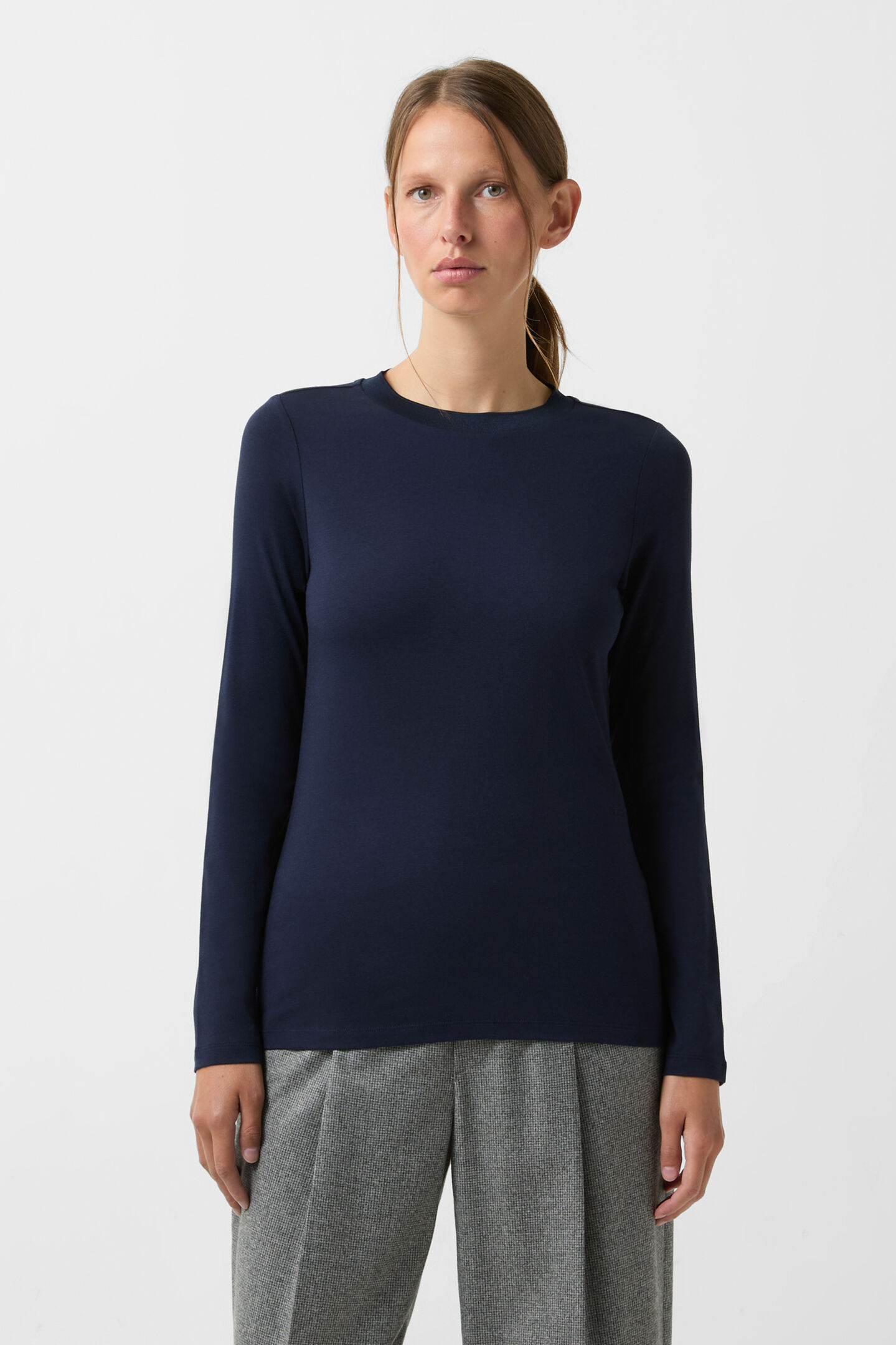 Longsleeve Alexi Navy-Blau