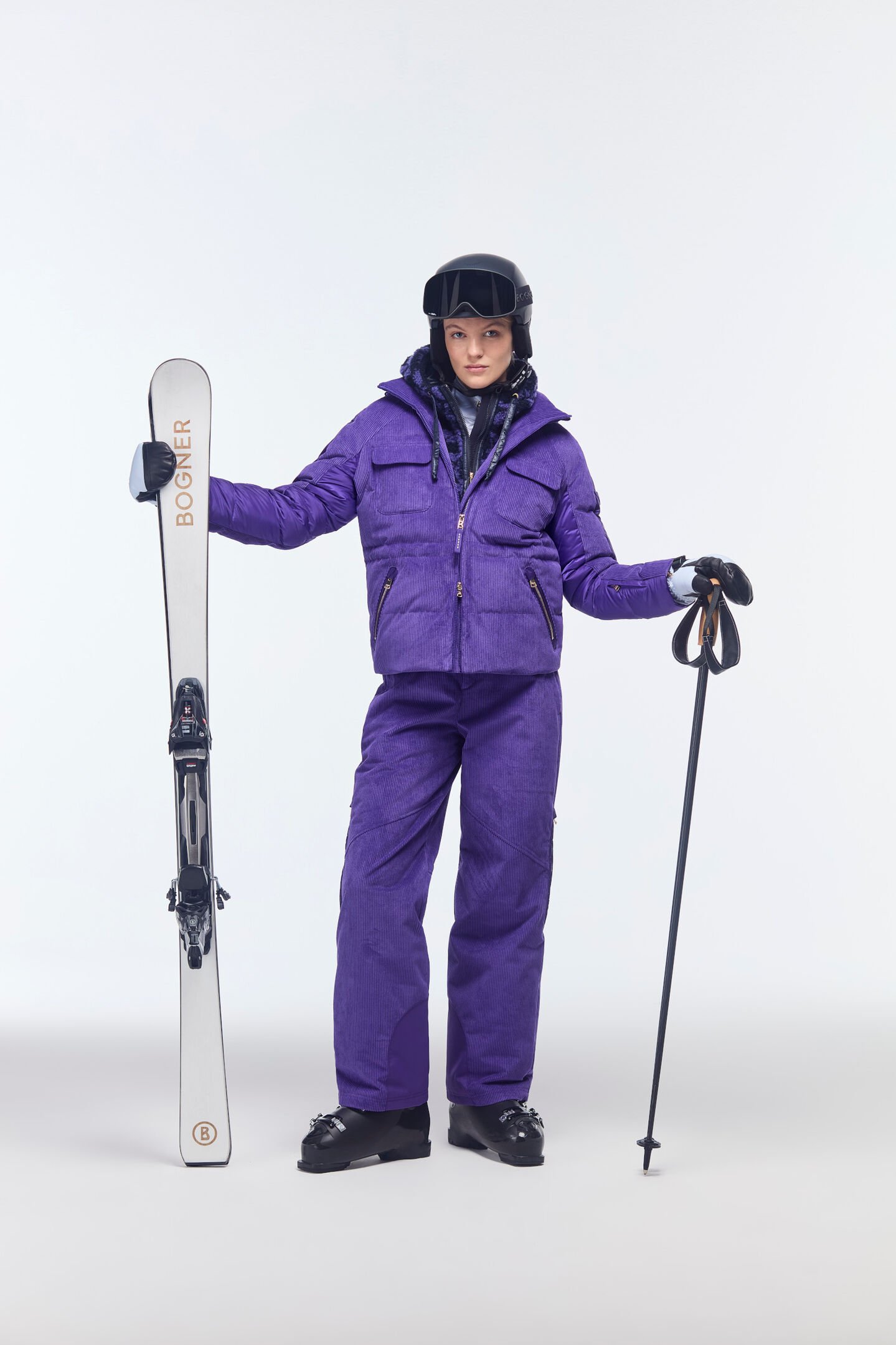 Cord-Skijacke Marli Violett