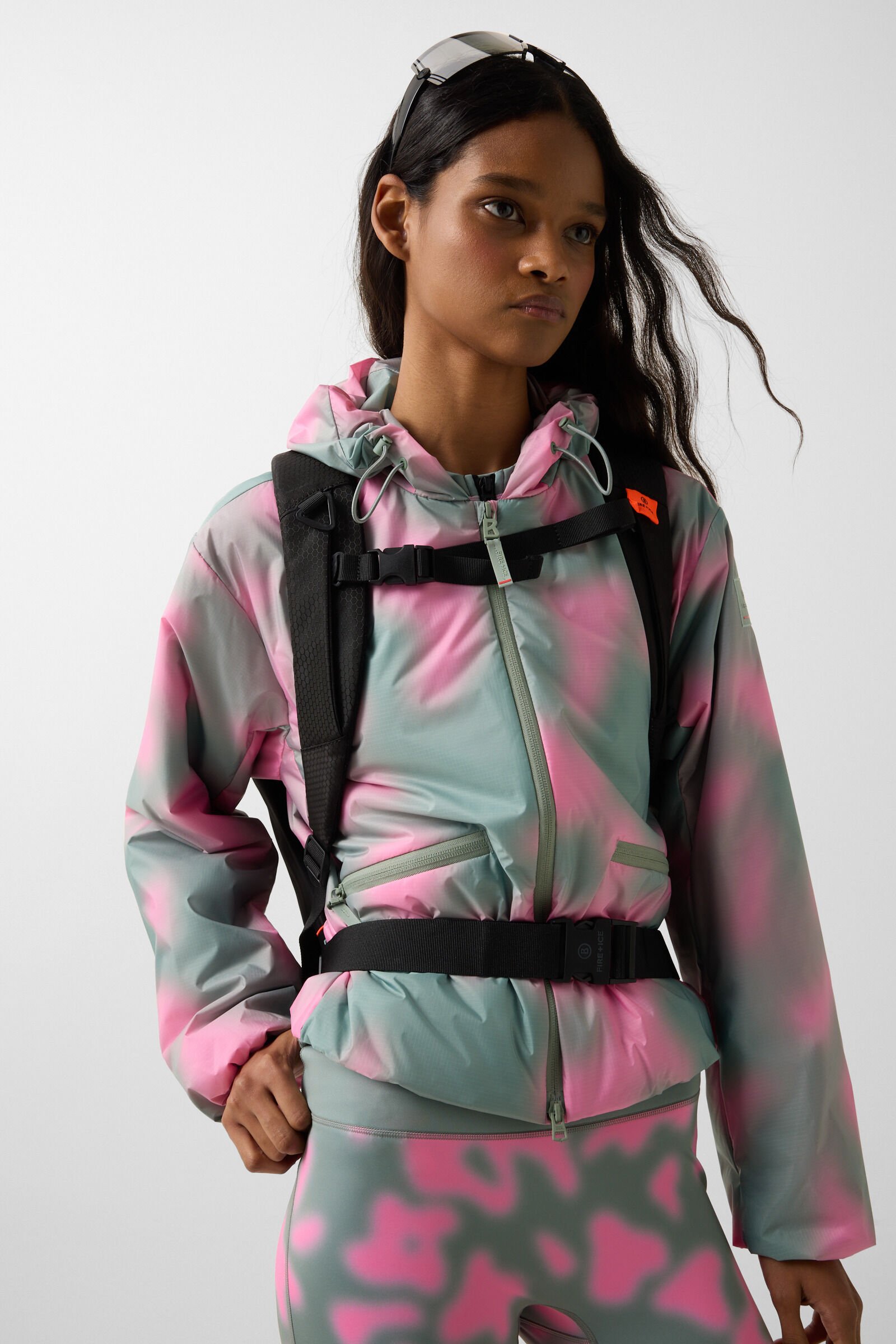 Yadira functional jacket Eucalyptus/Pink