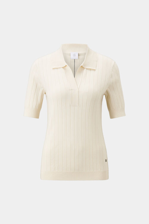 Knitted polo shirt June Off-White
