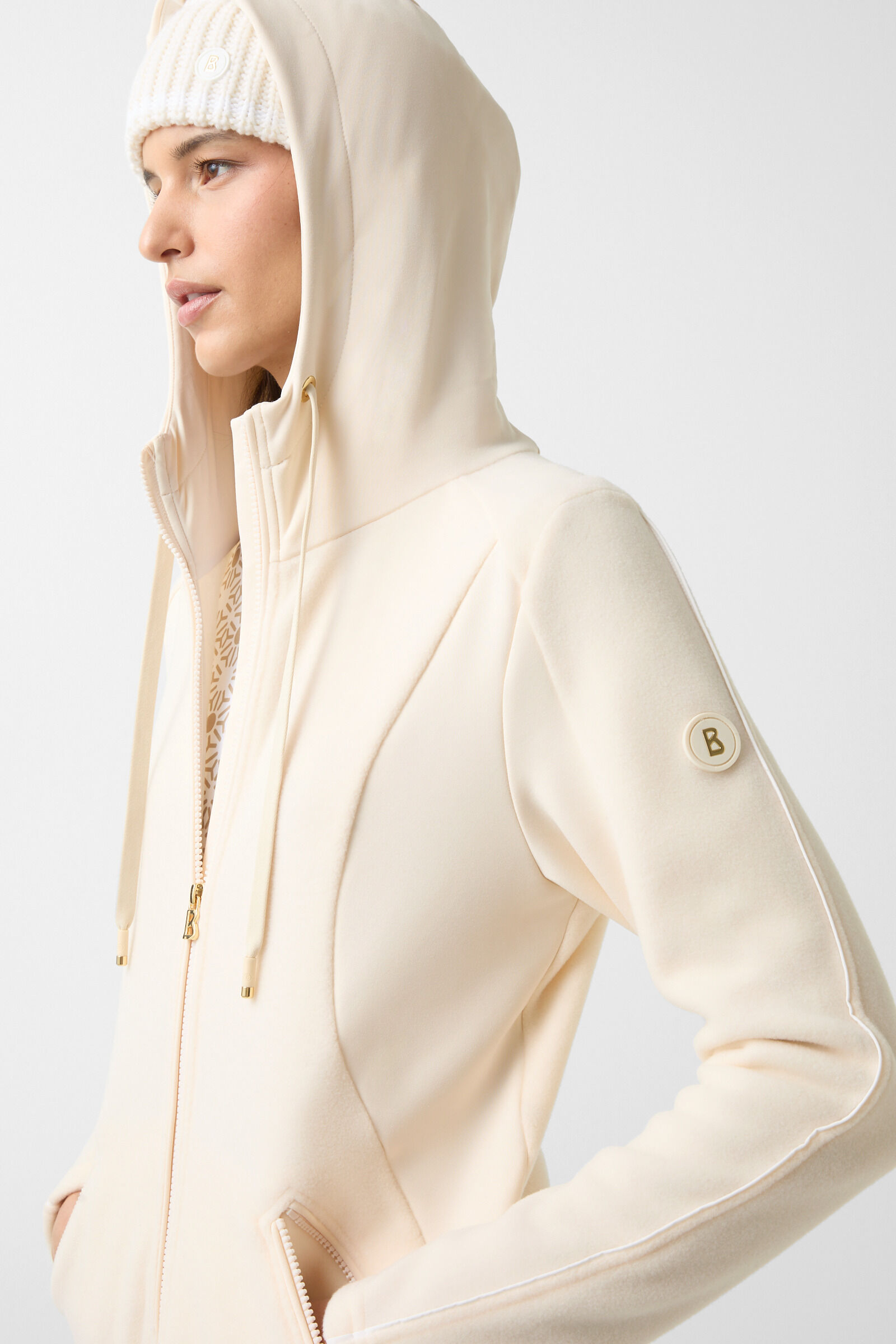 Florens fleece jacket Cream