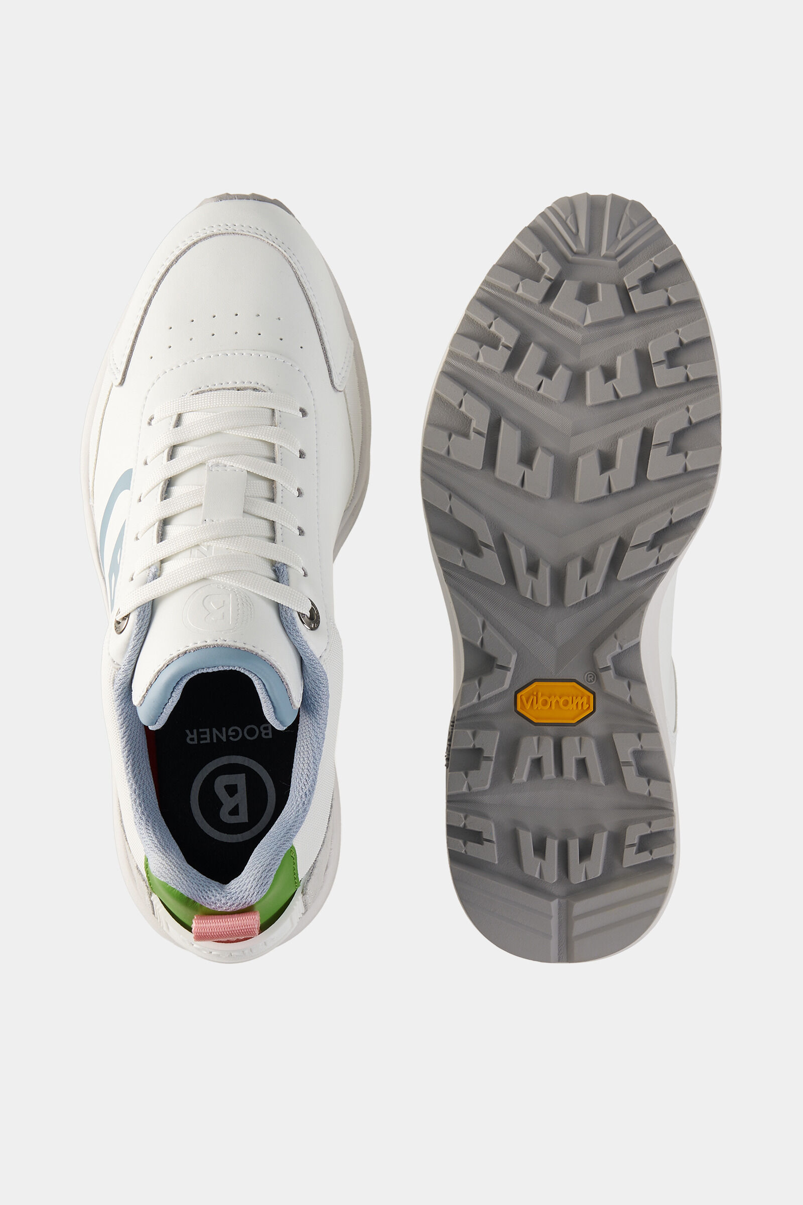 Golf sneaker White/blue/green