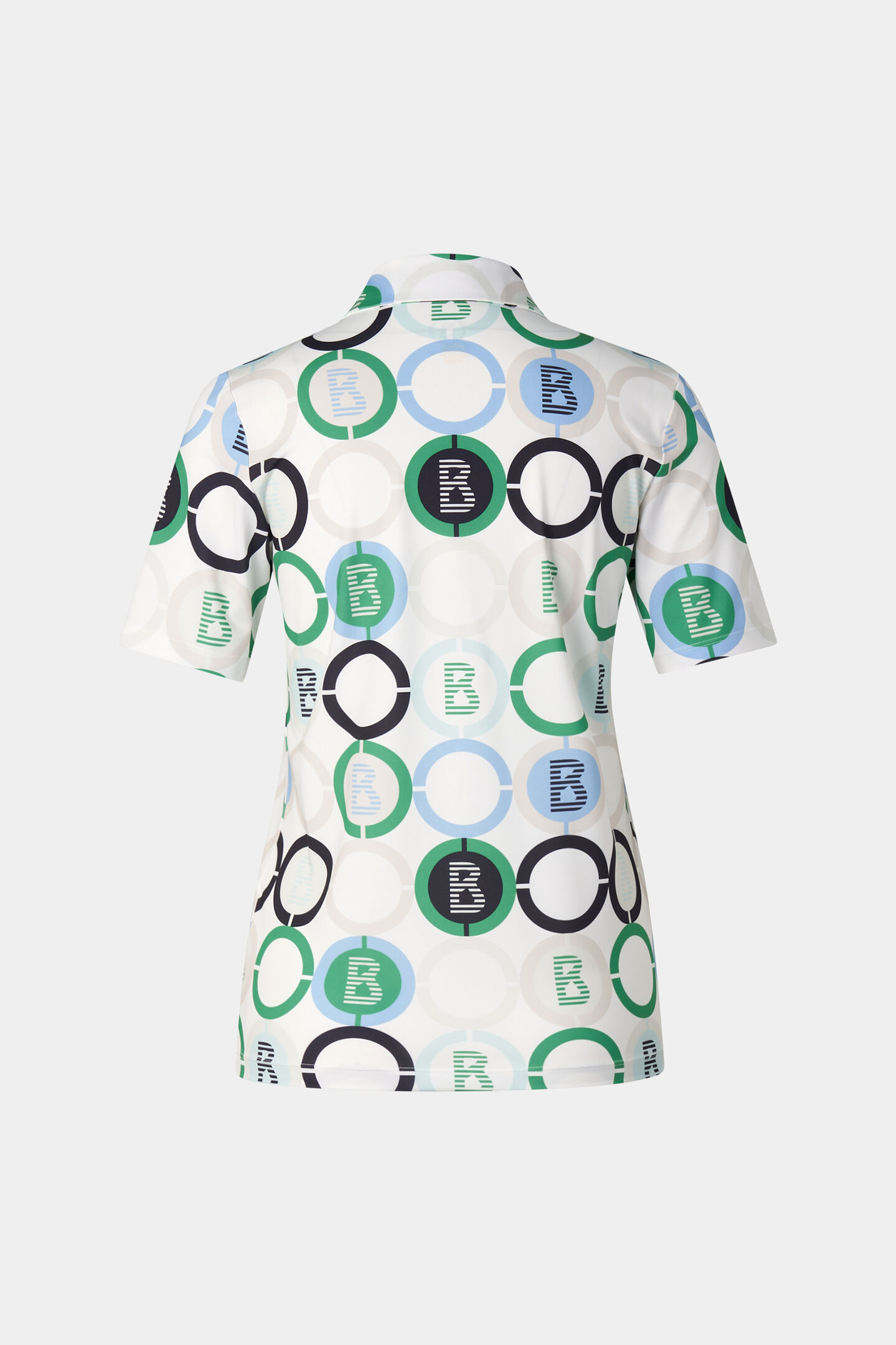 Taya functional short-sleeved top Green/blue/off-white