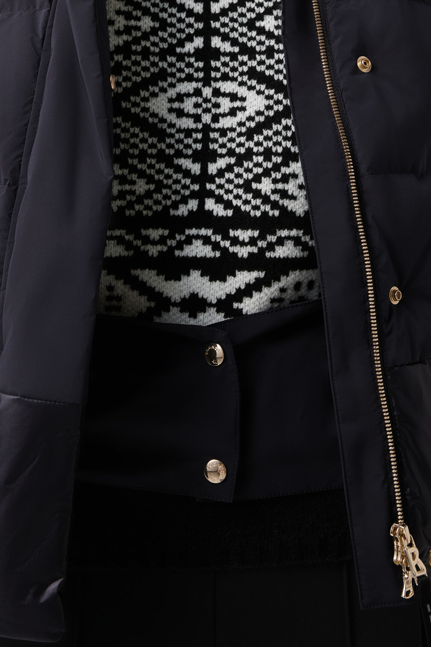 Maja down ski jacket Black
