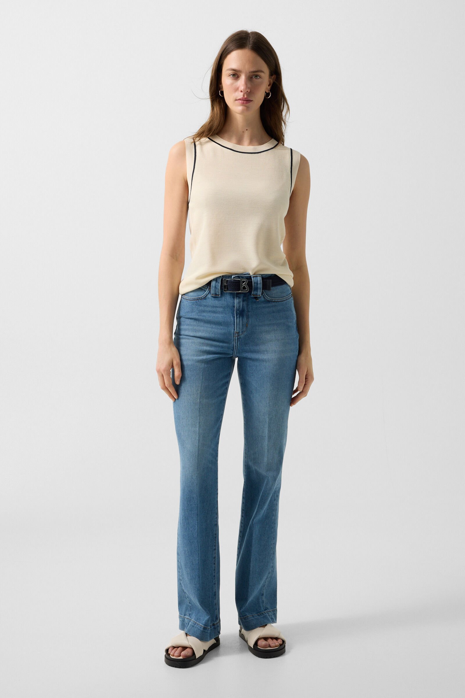 Knitted top Phia Cream