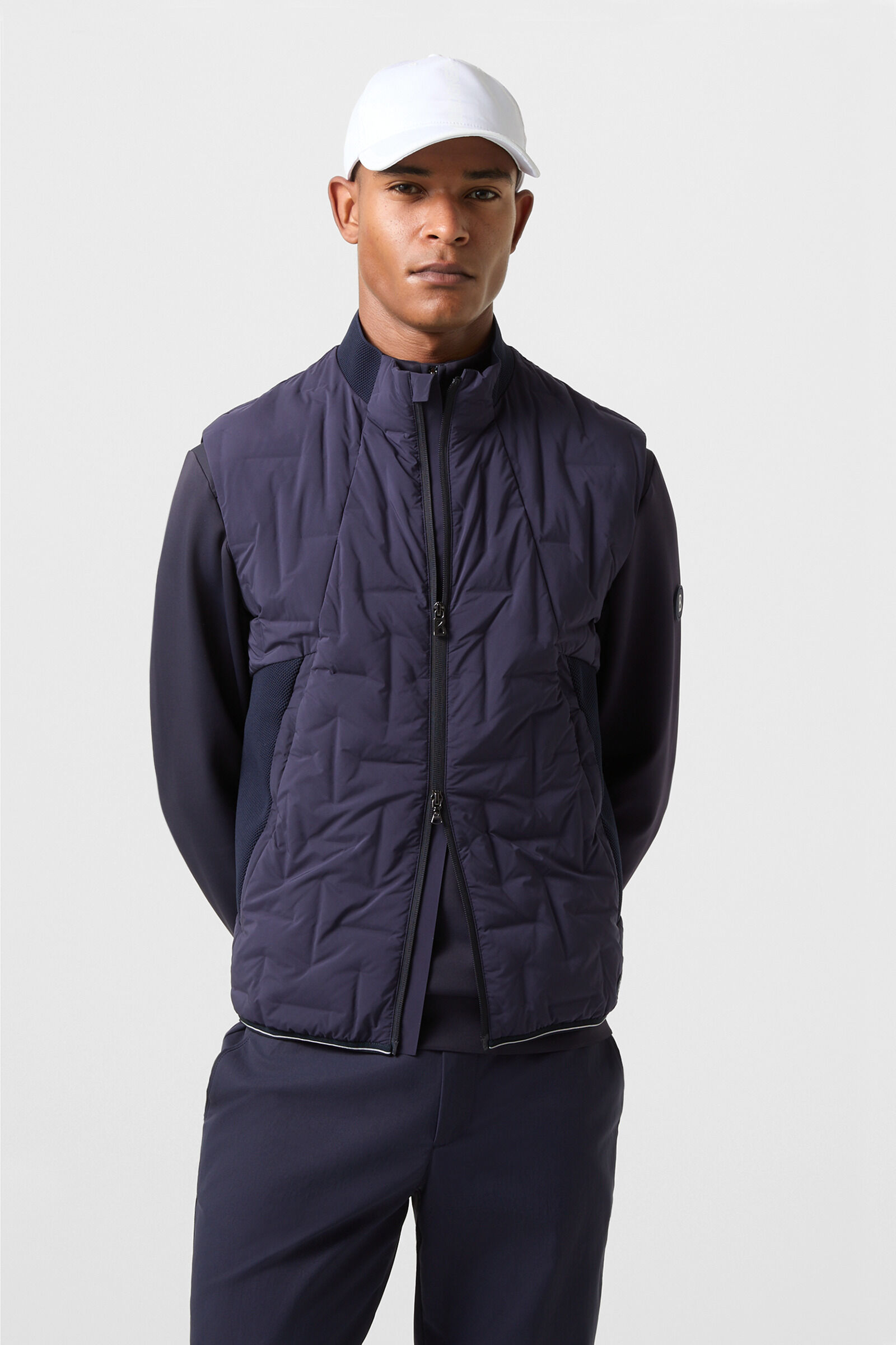 Sascha lichtgewicht donzen vest Marineblauw