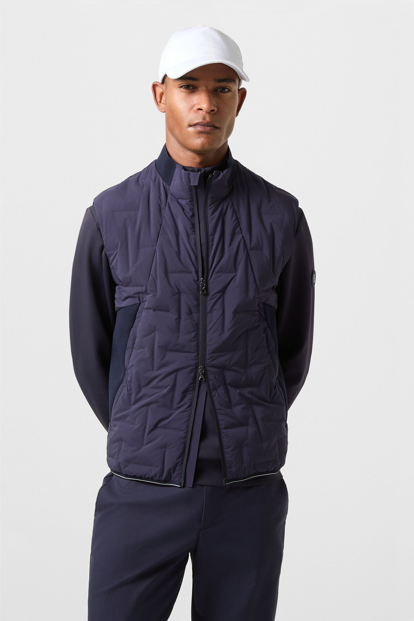 Sascha lightweight down waistcoat Navy blue