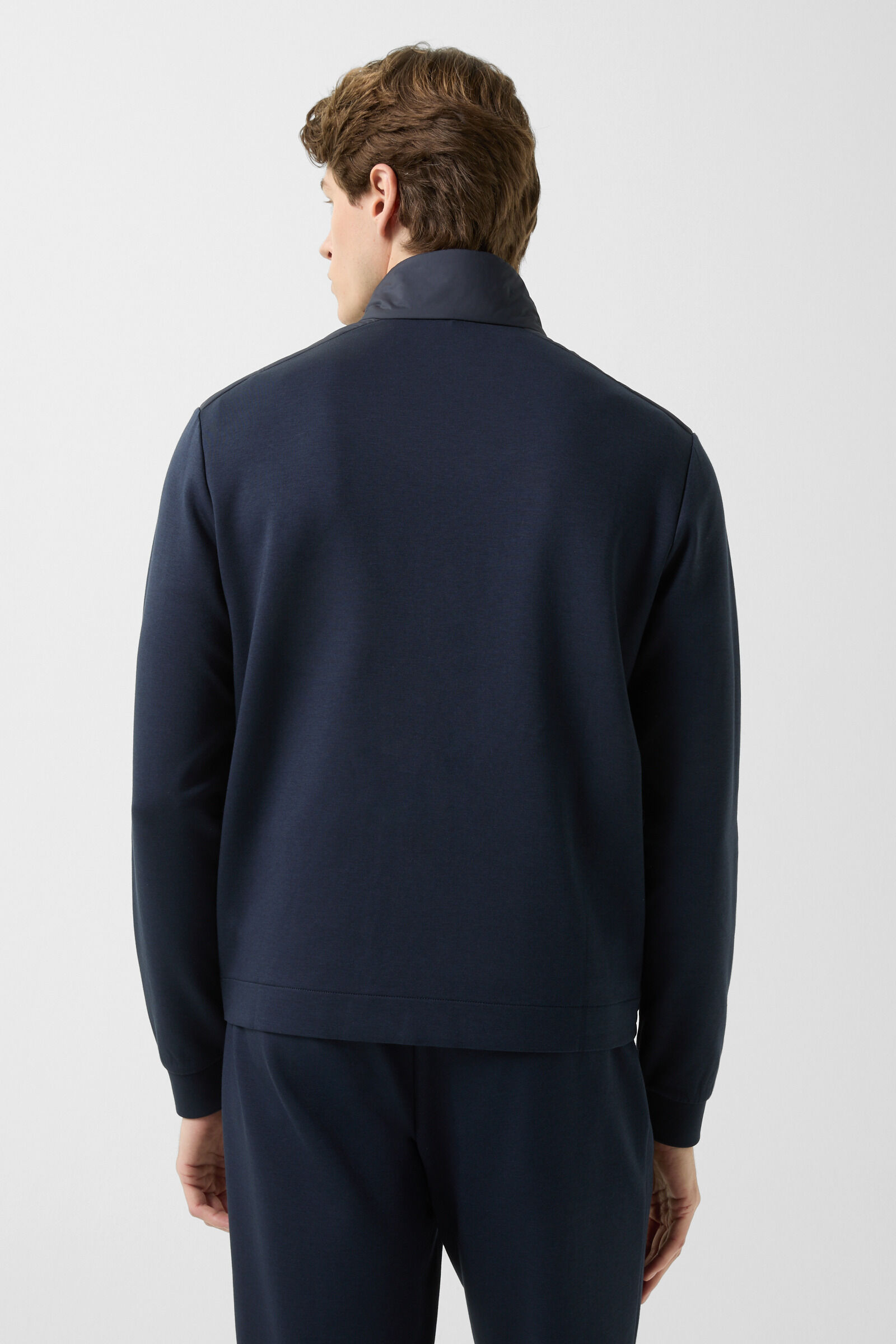 Rover hybrid jersey jacket Navy blue