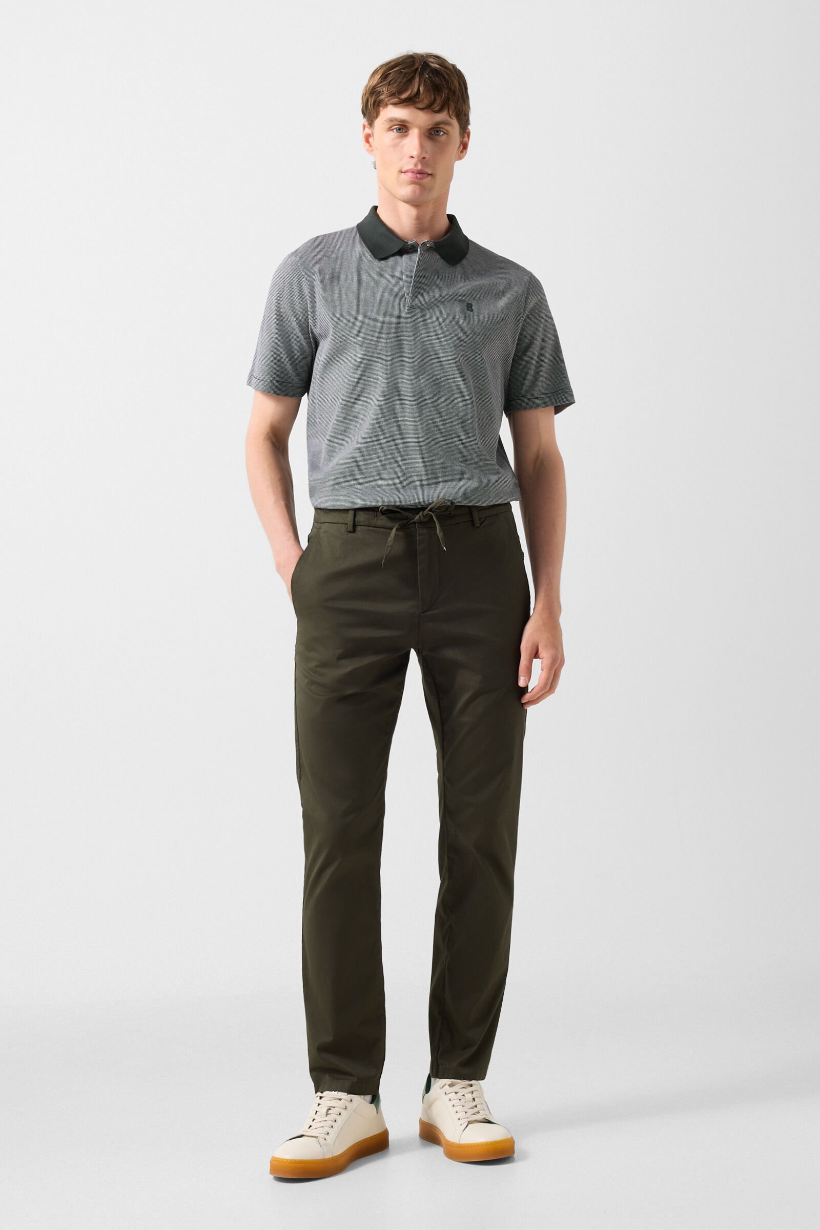 Chinos Riley Business Olive green