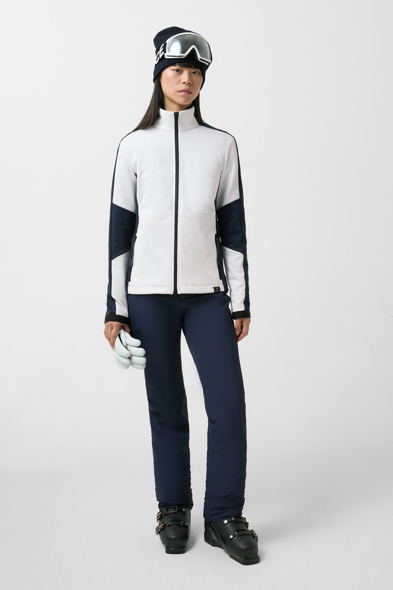 Midlayer Inge White/navy blue