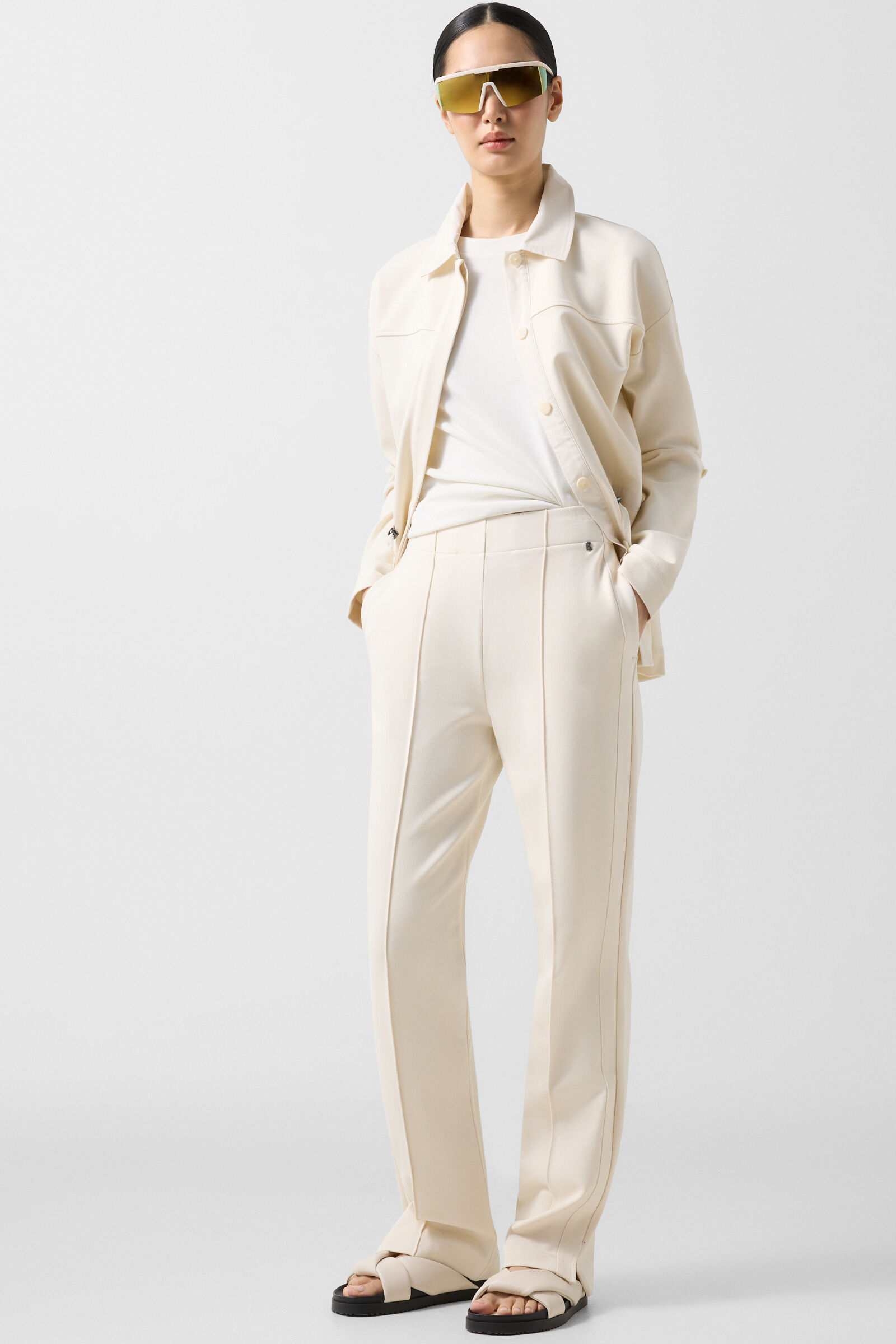 Penny jersey trousers Cream