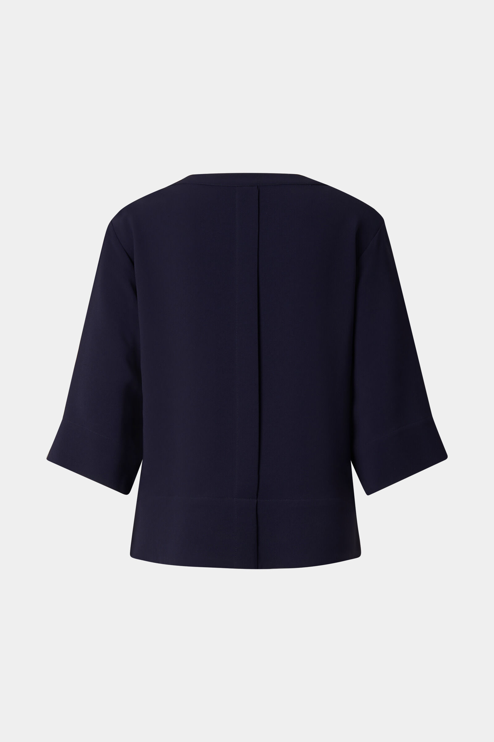 Enrica cr&ecirc;pe shirt Navy blue