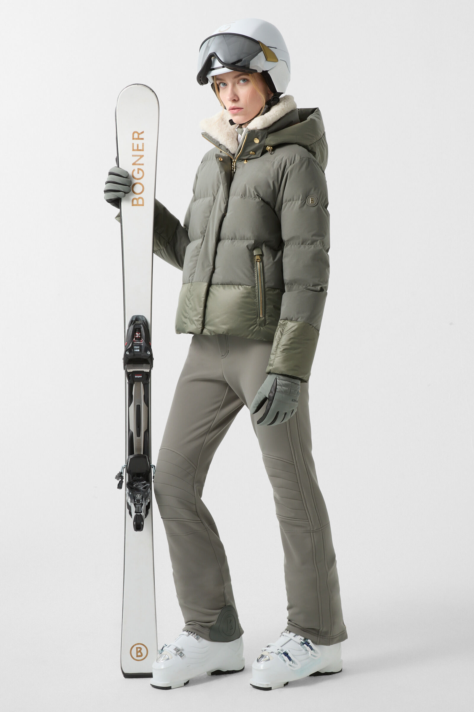 Doudoune de ski Maja Eucalyptus