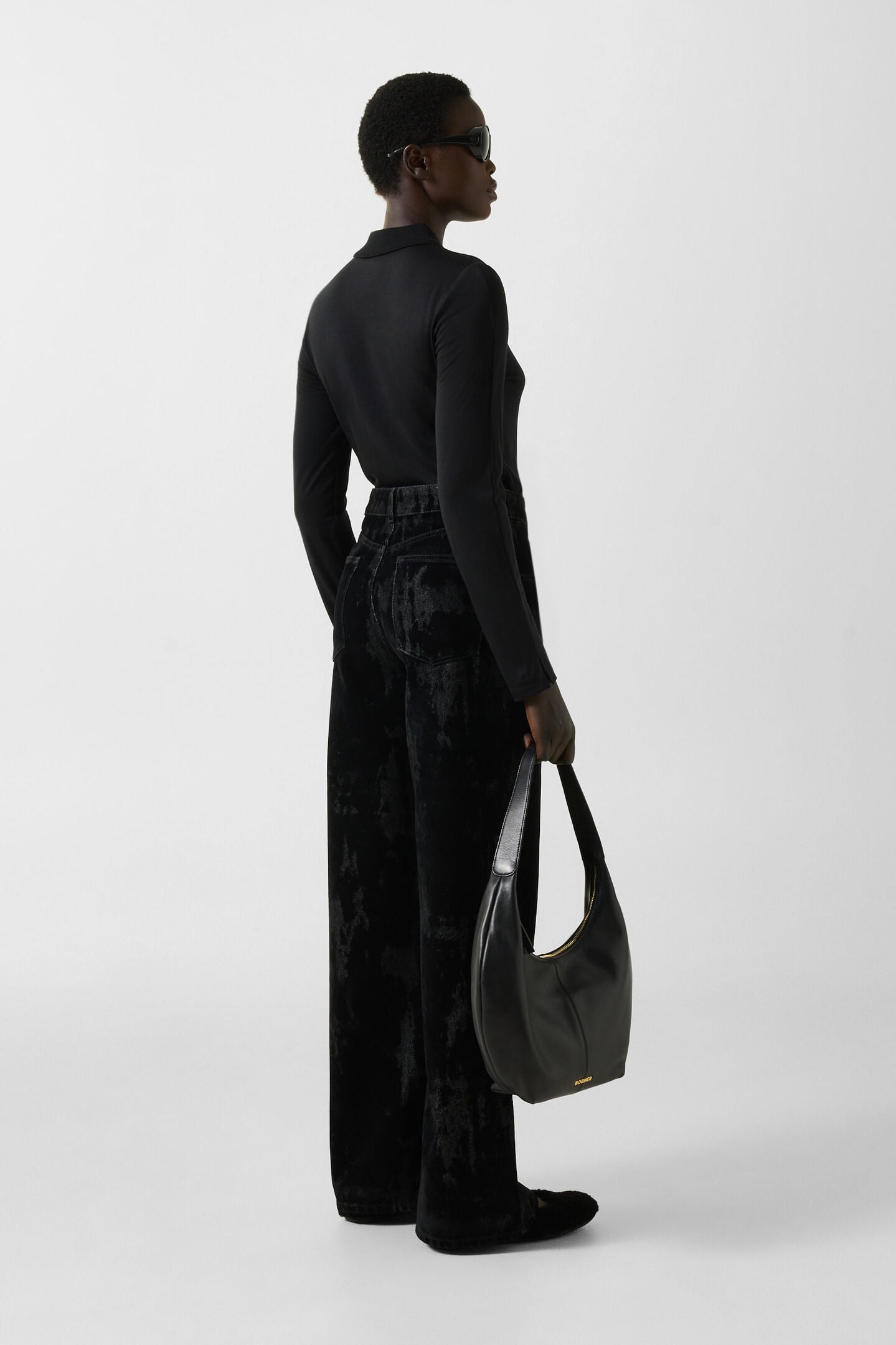 Lizzy Wide-Fit Jeans Black