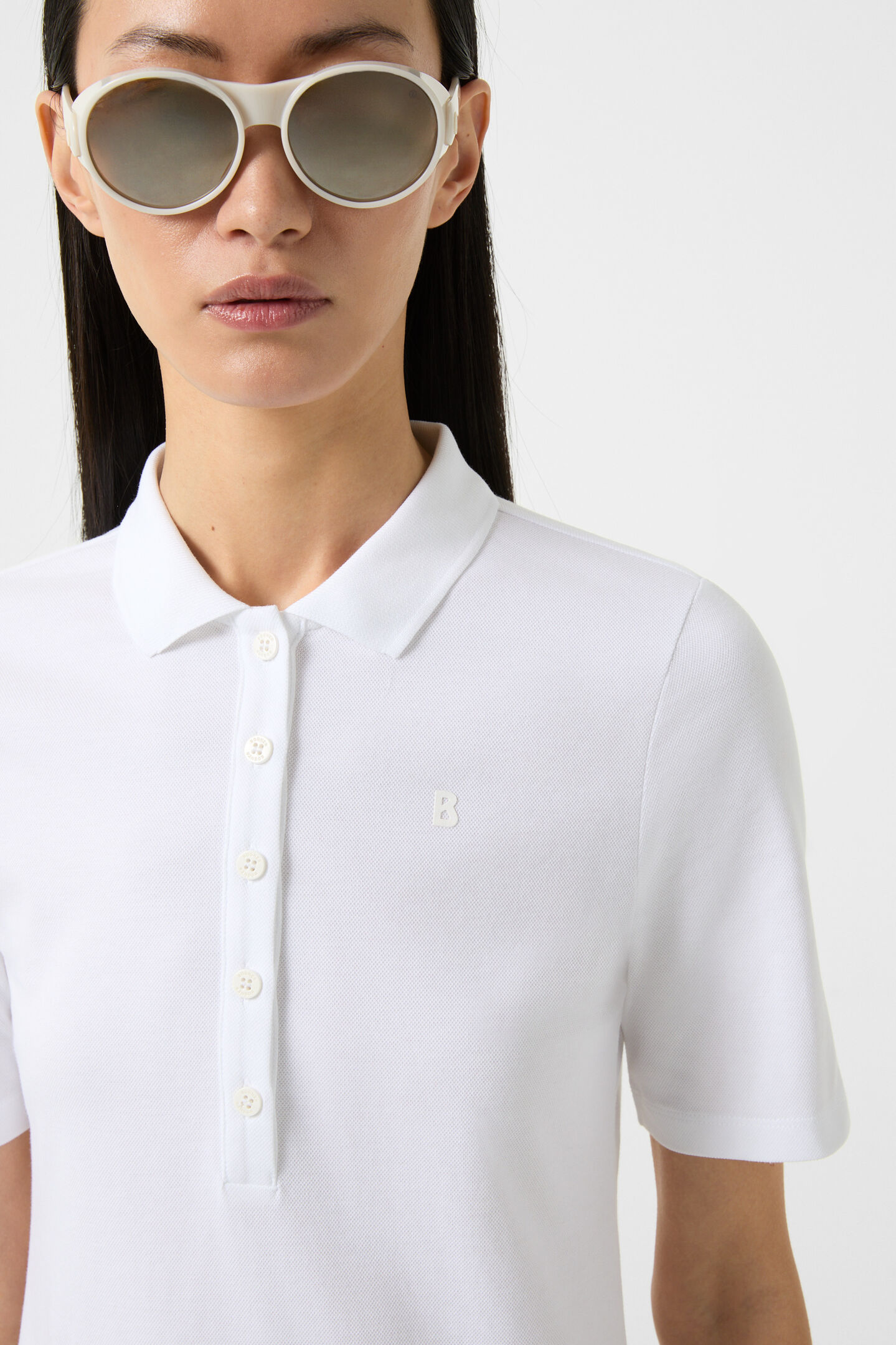Malika polo shirt White