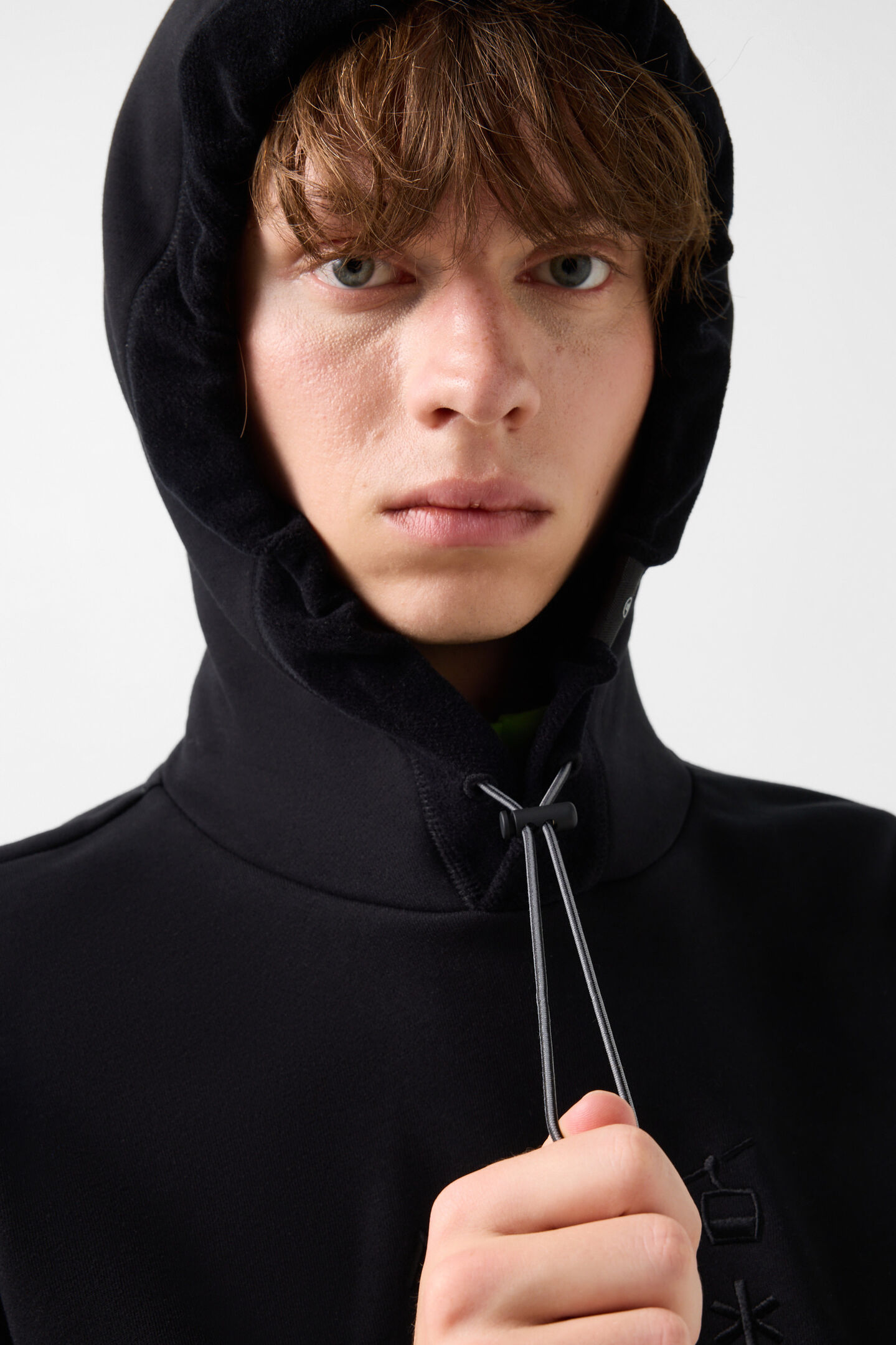 Baumwoll-Hoodie Kristan Schwarz