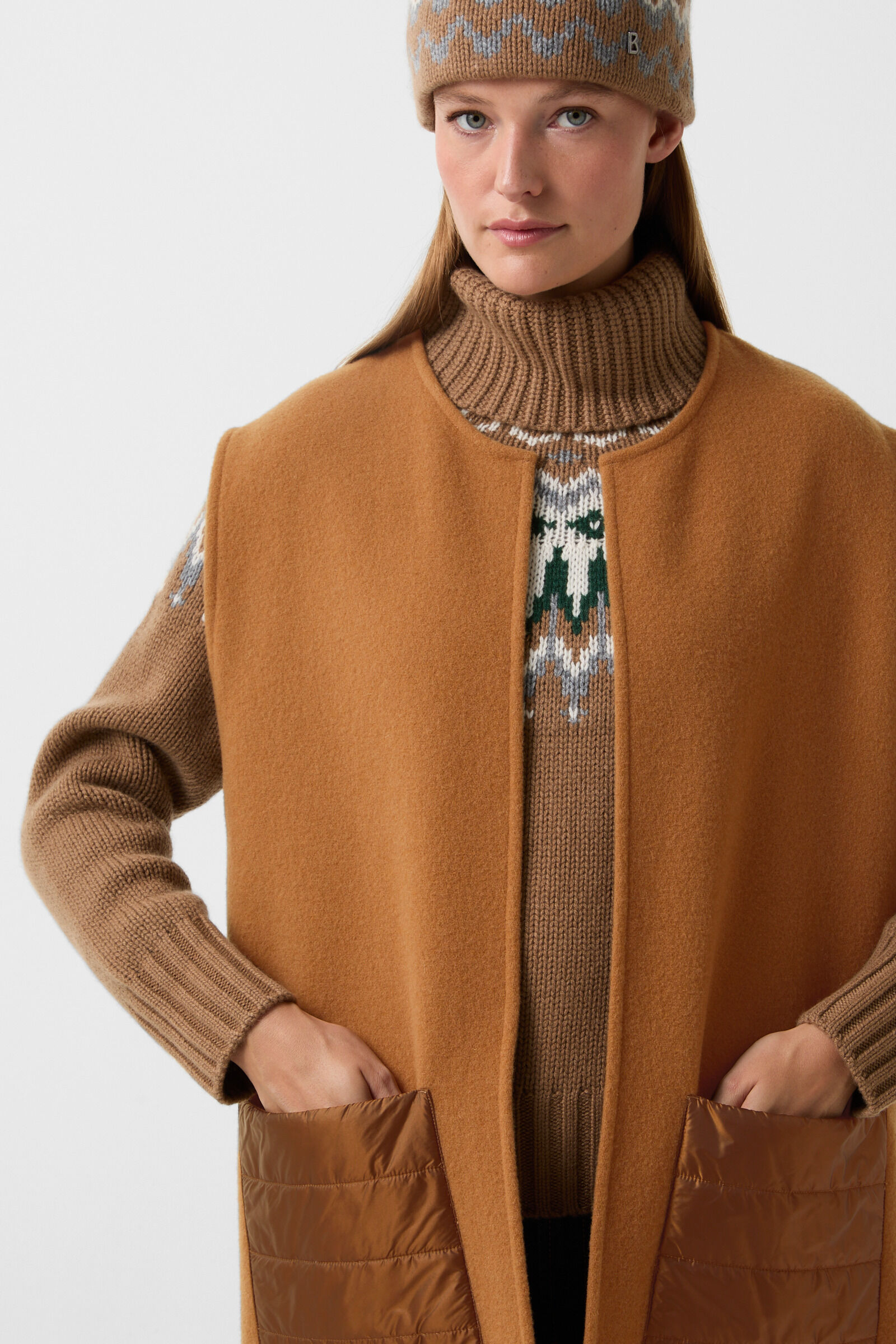 Nera waistcoat Hazel