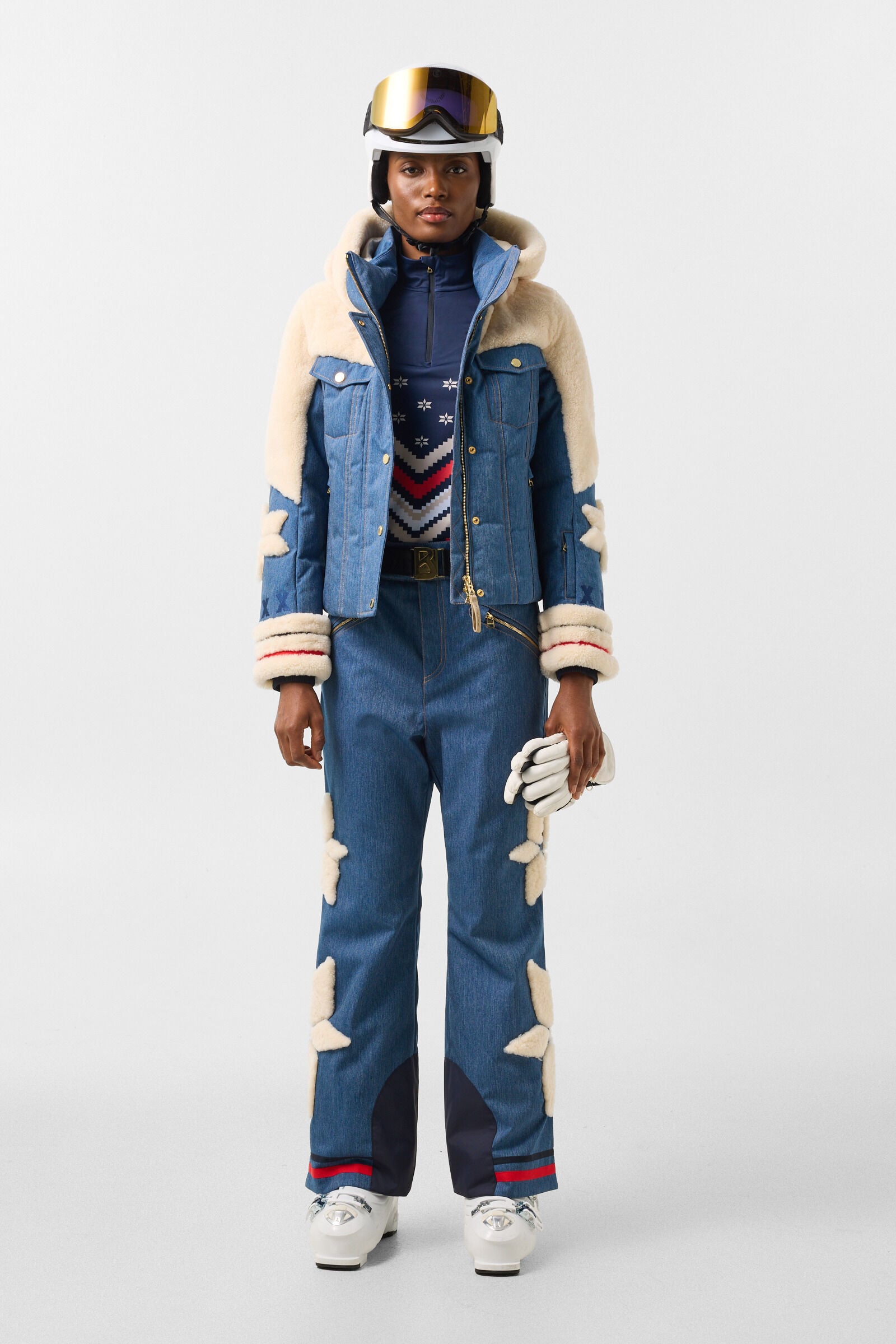 First Layer Fabia Navy/Beige/Red