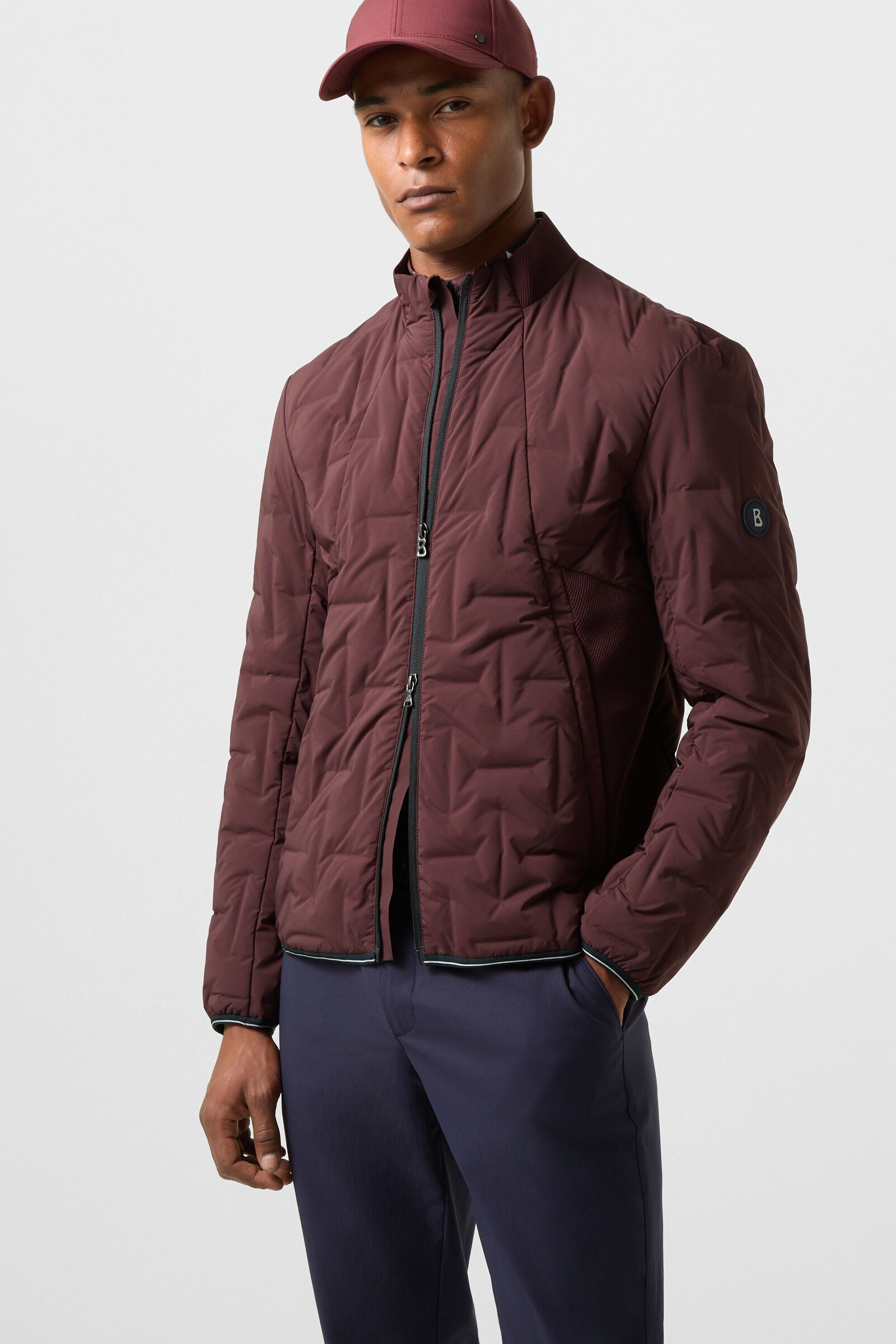 Saschan lightweight down jacket Bordeaux
