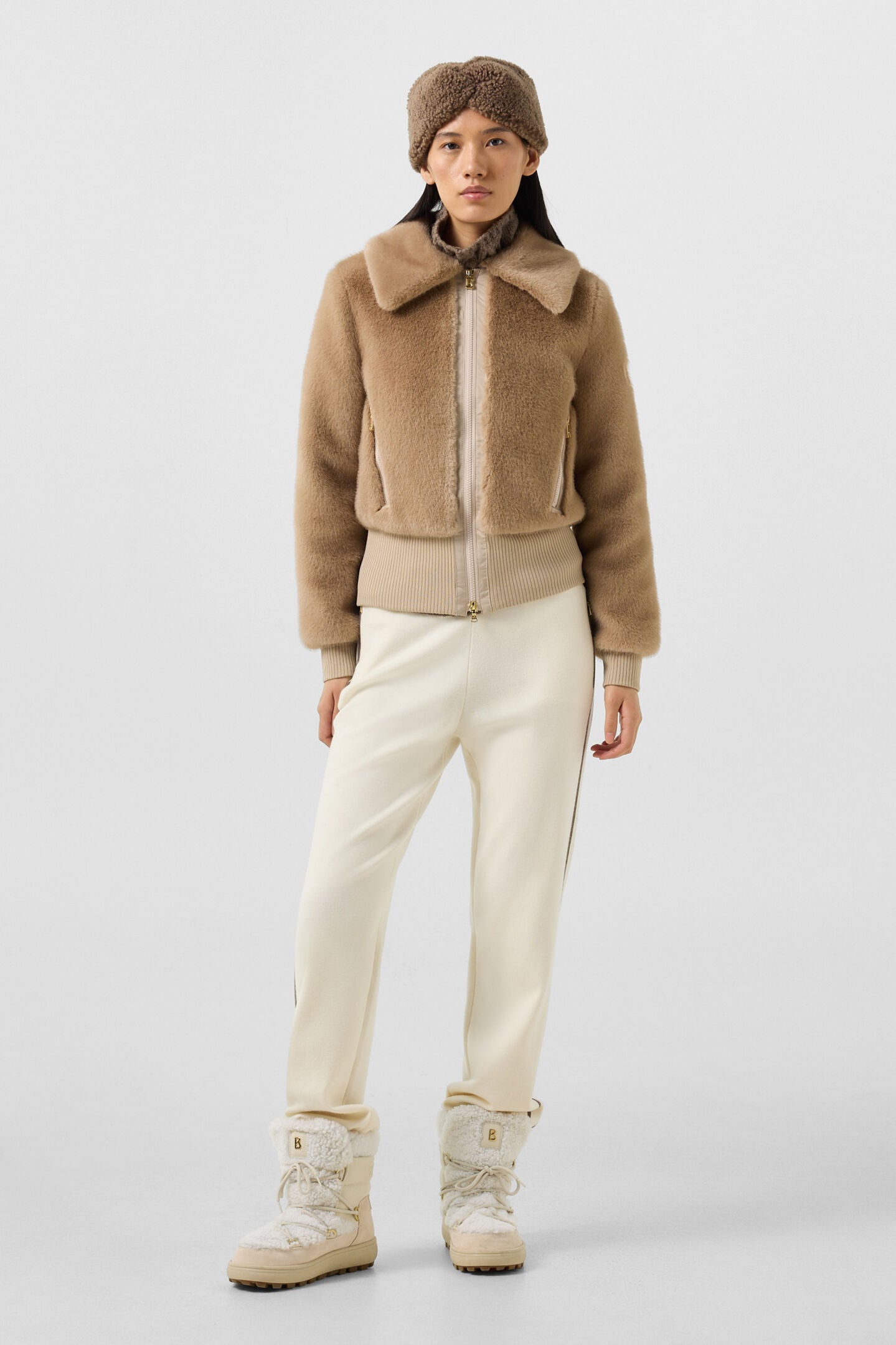 Faux-Fur-Jacke Jolyna Camel