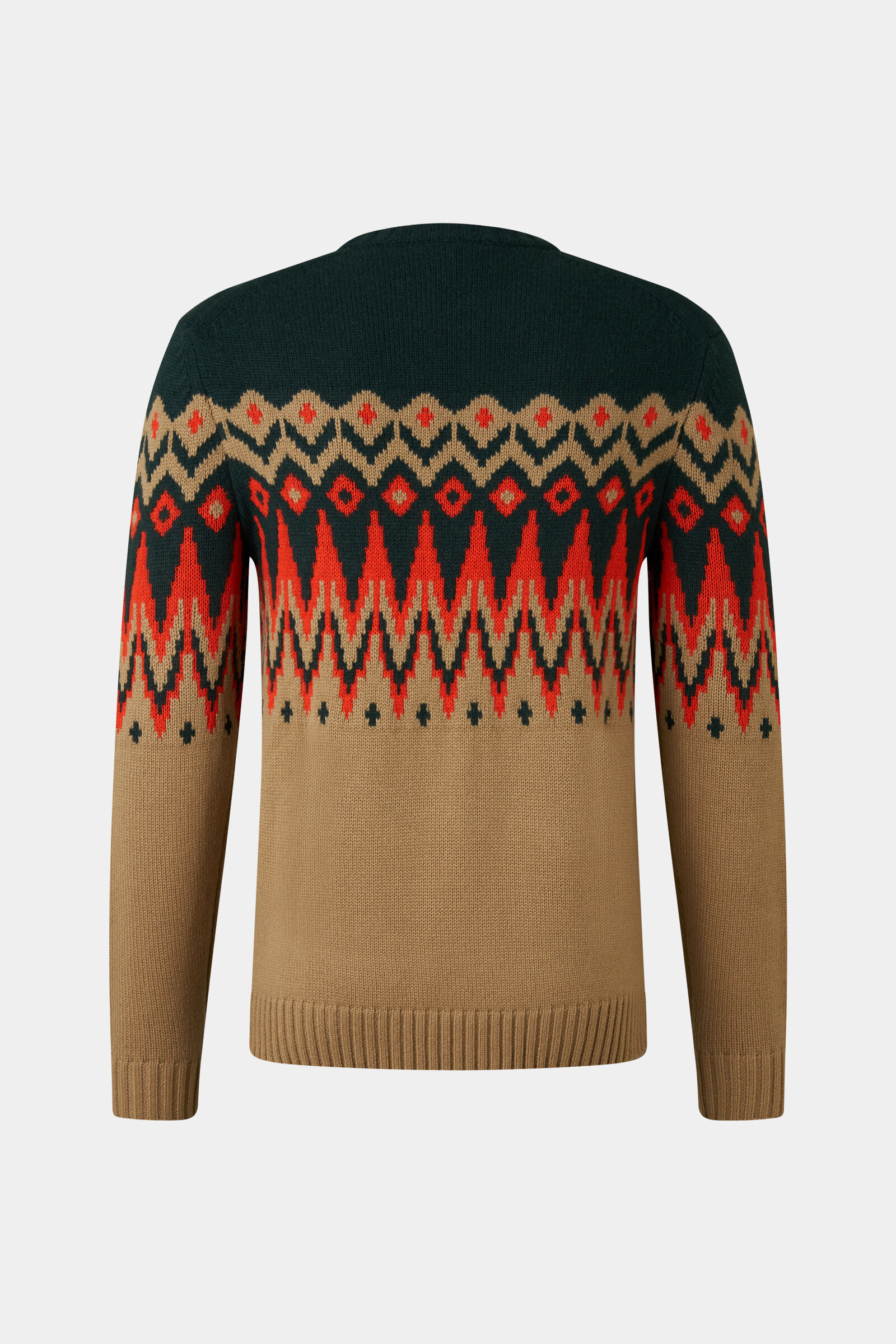 Norwegian jumper Ron Beige/green/orange