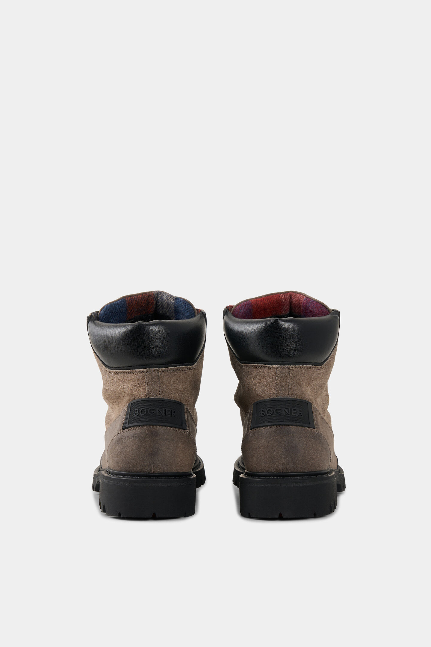 Mid Boots Helsinki mit Spikes Taupe/Schwarz