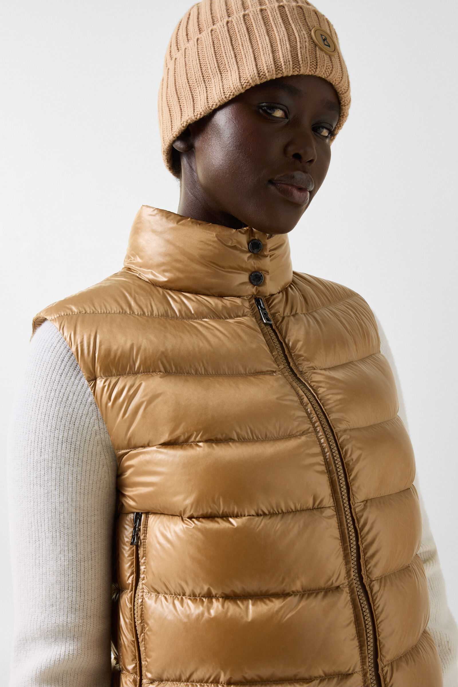 Leichtdaunenweste Milly Camel