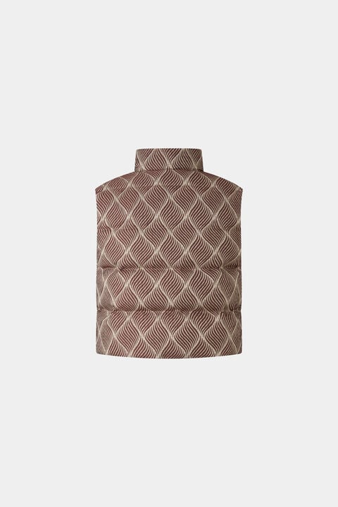 Cropp down waistcoat Latoya Wine red/cream Cropp down waistcoat Latoya Wine red/cream