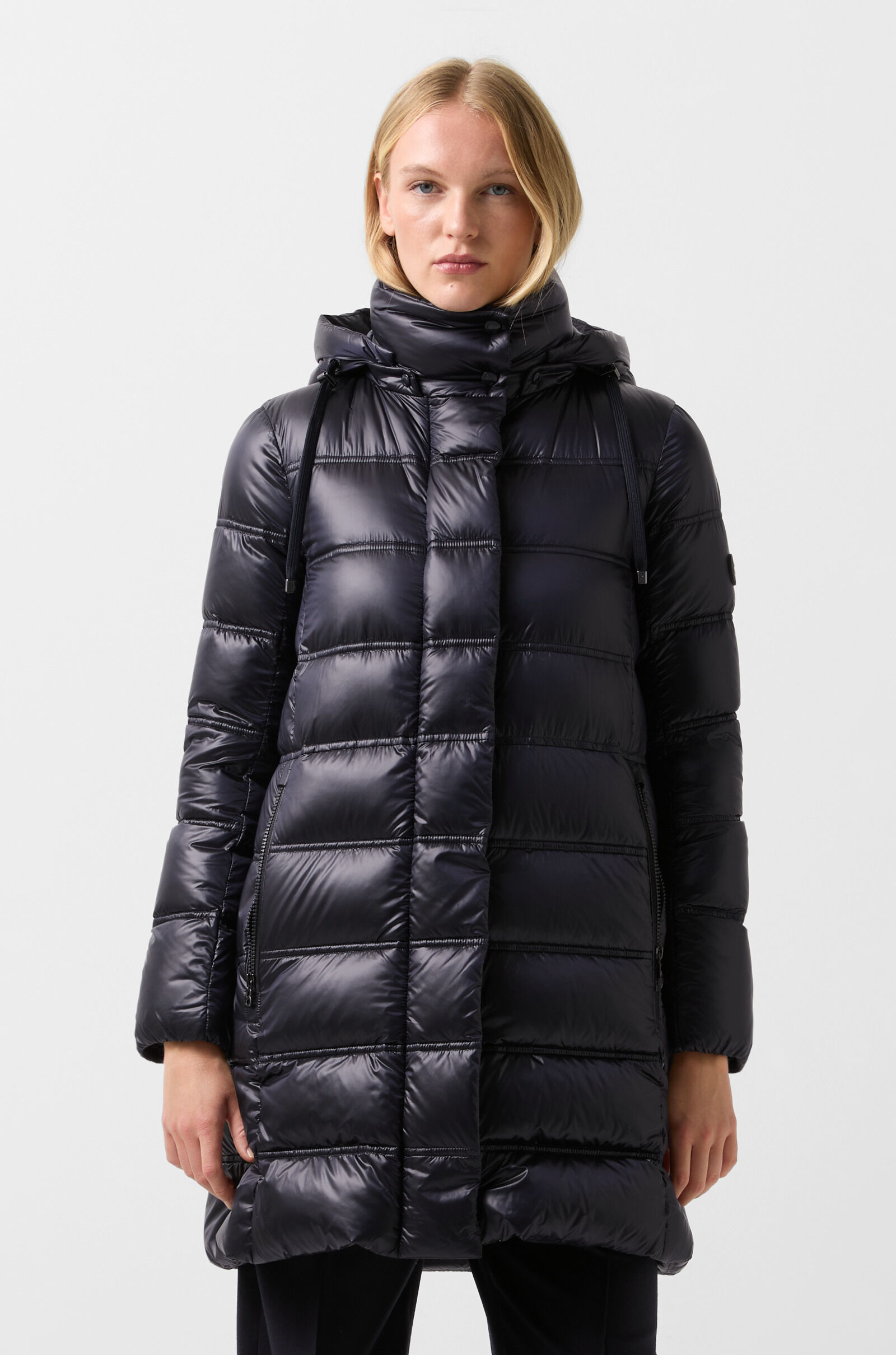 Lynn down short coat Navy blue