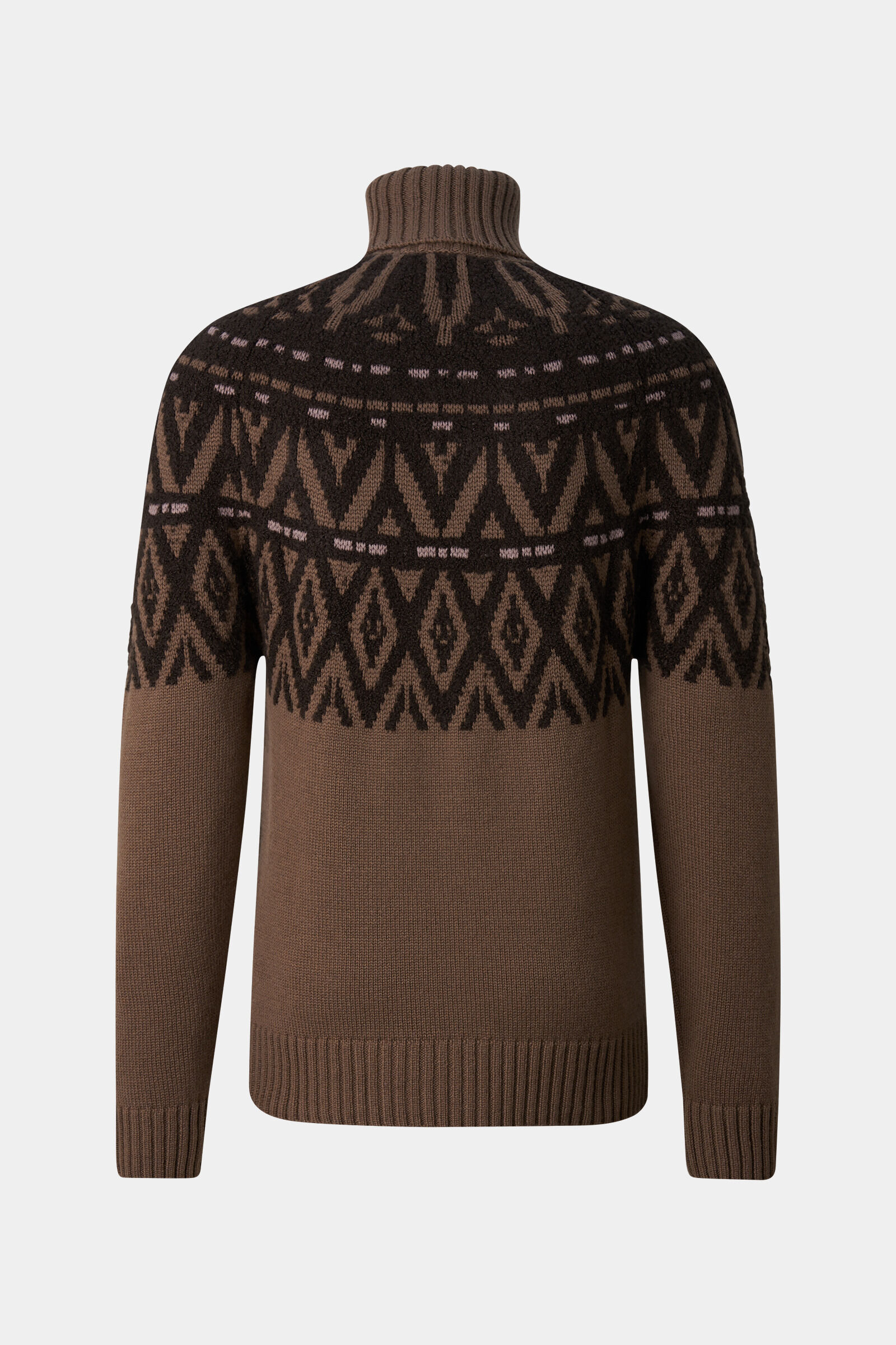 Roxter Cashmere Norwegian Pullover Brown/Black