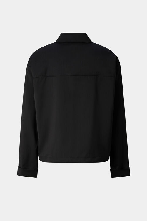 Schurwoll-Bluse Elody Schwarz