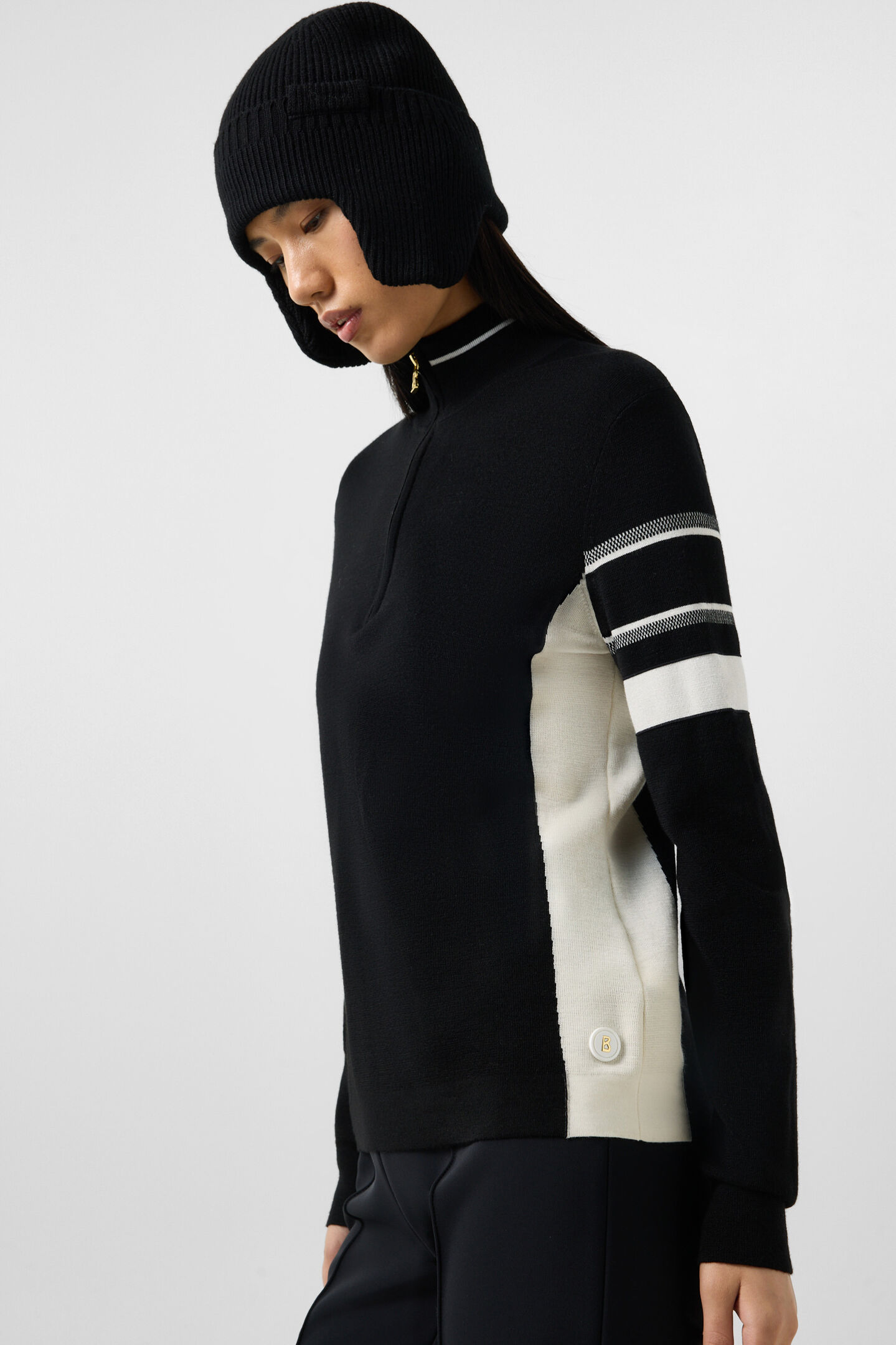 Pullover Lari Schwarz/Wei&szlig;