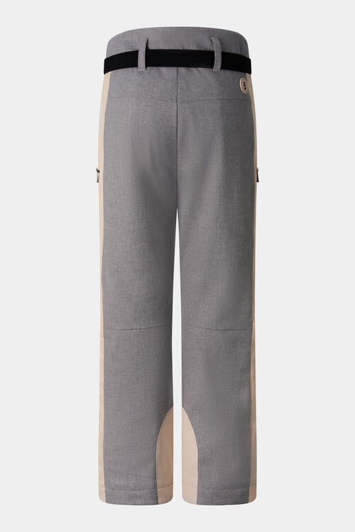 Pantalon de ski en flanelle Firat Gris clair/beige