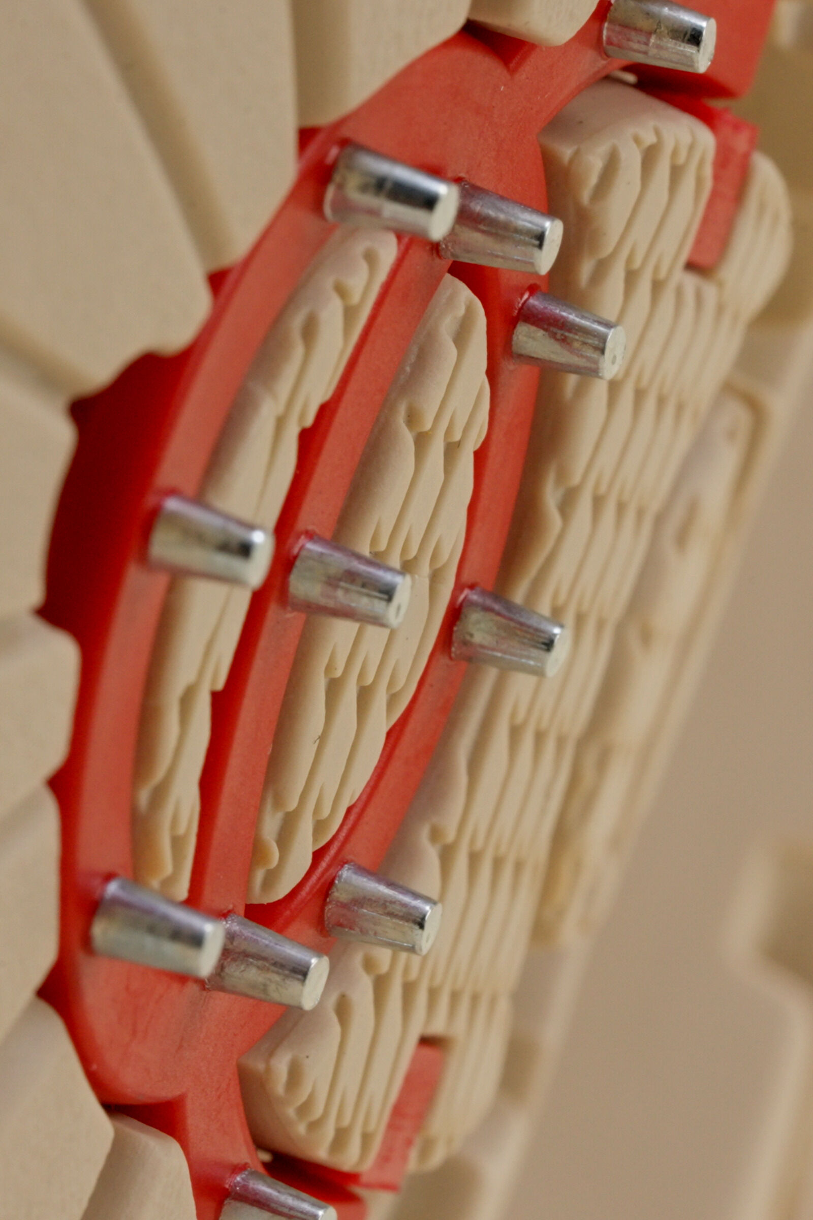 Mid boots St.Moritz with spikes Black/beige