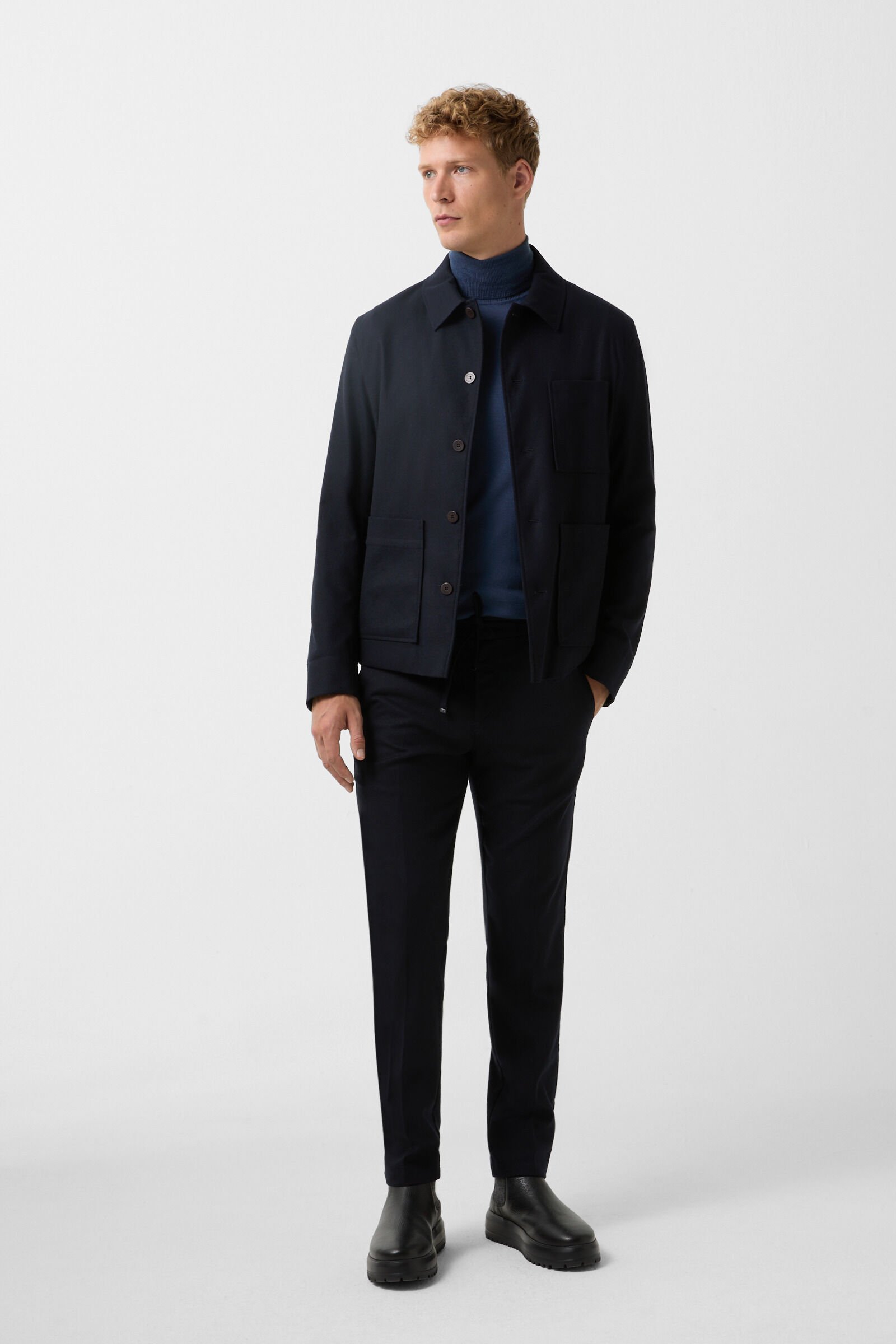Gordon turtleneck jumper Blue