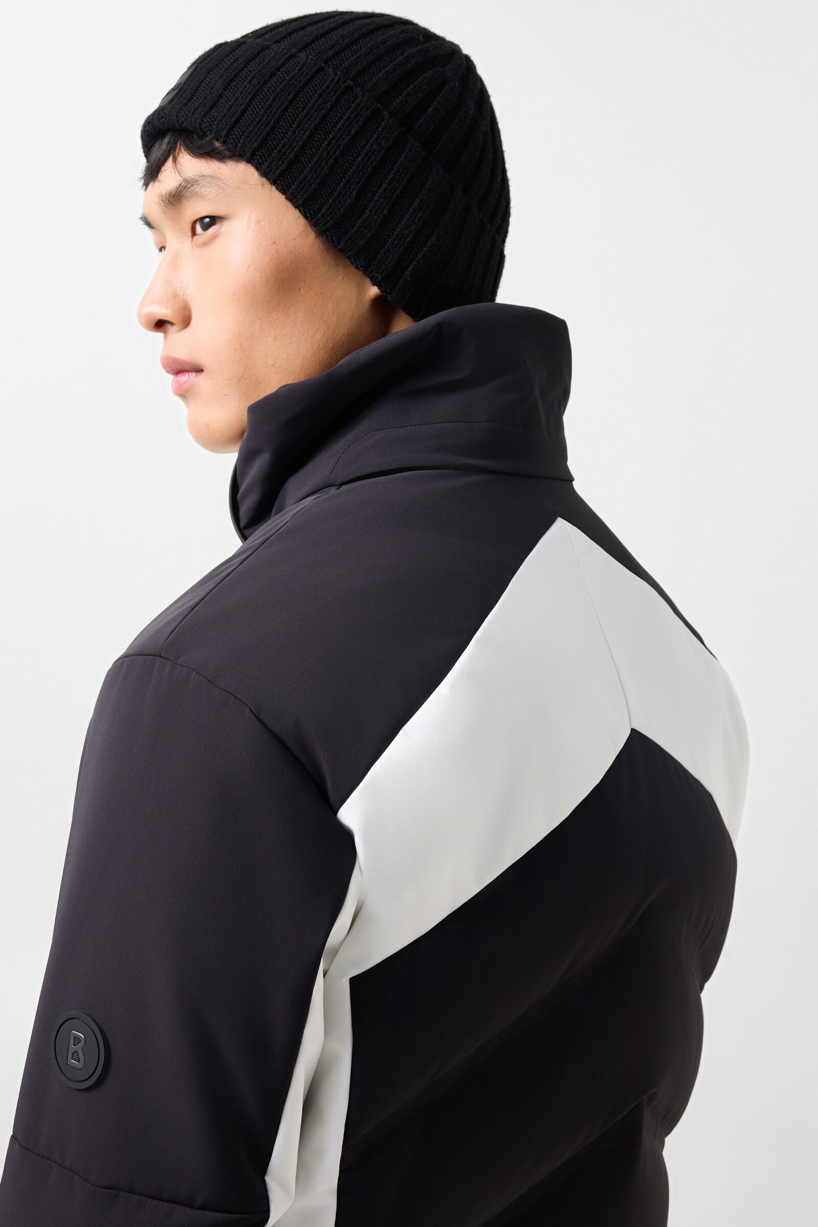Jervie ski jacket Black and white