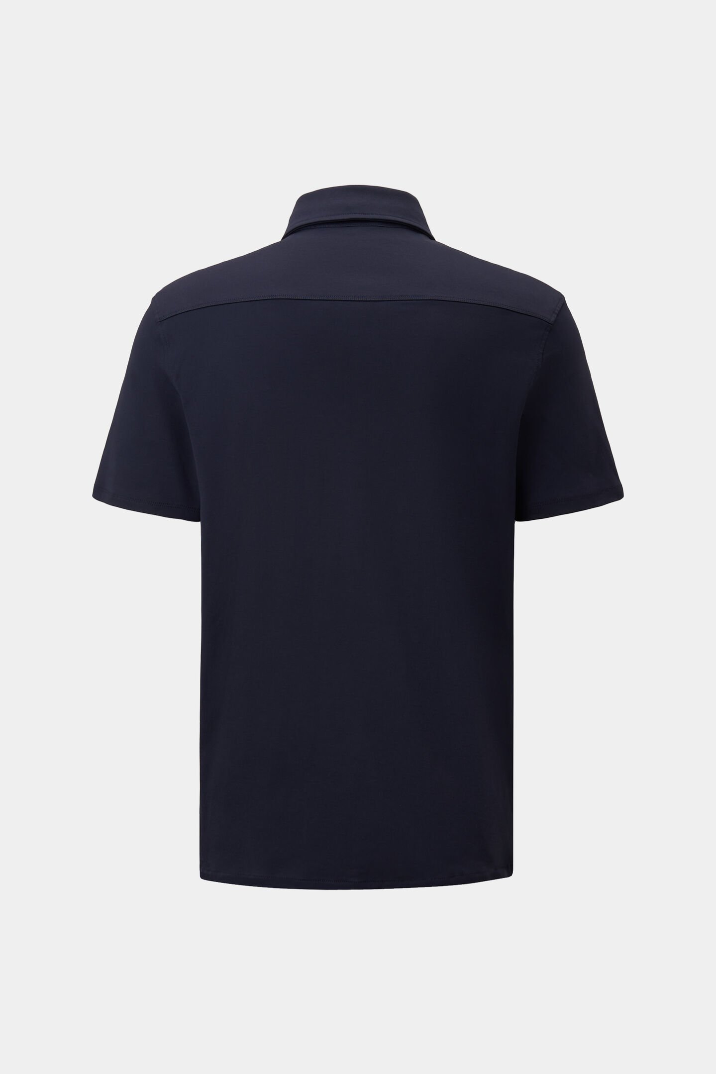 Jersey-Kurzarm-Hemd Franz Navy-Blau