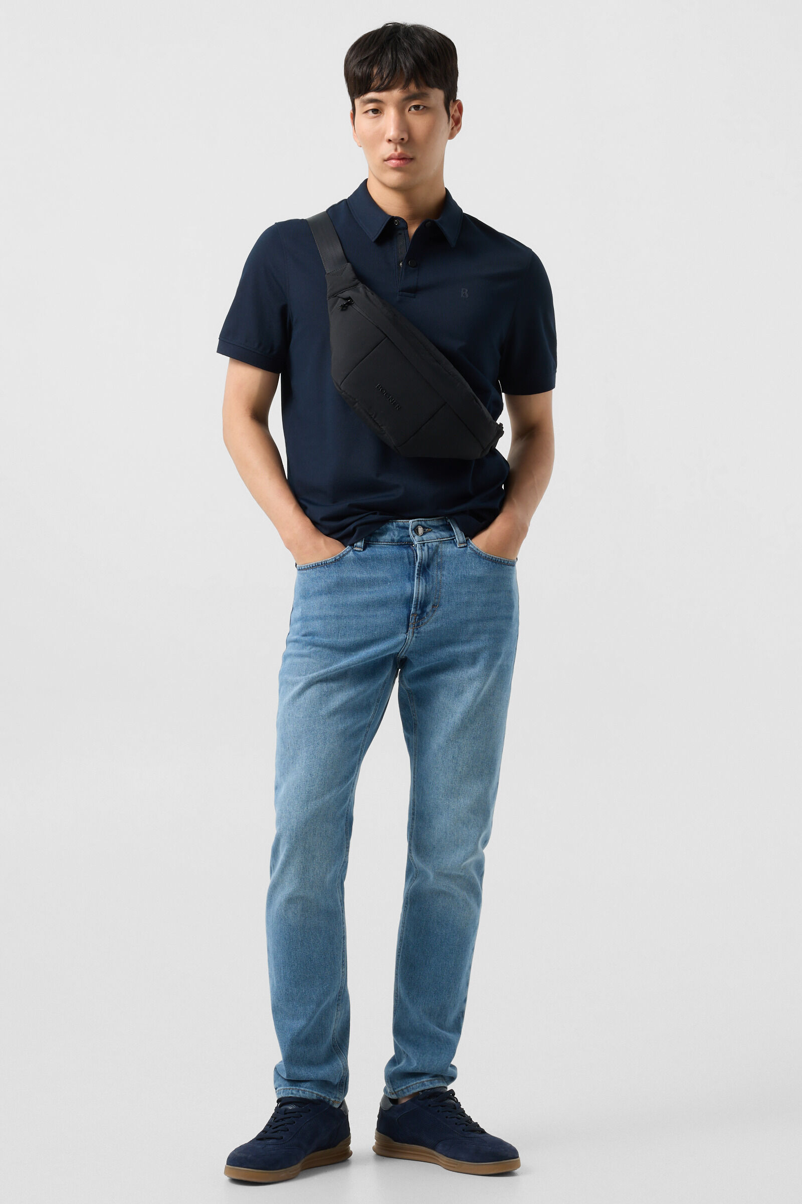 Timo polo shirt Navy blue