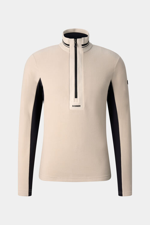 Harvey Fleece Base Layer Camel/Black